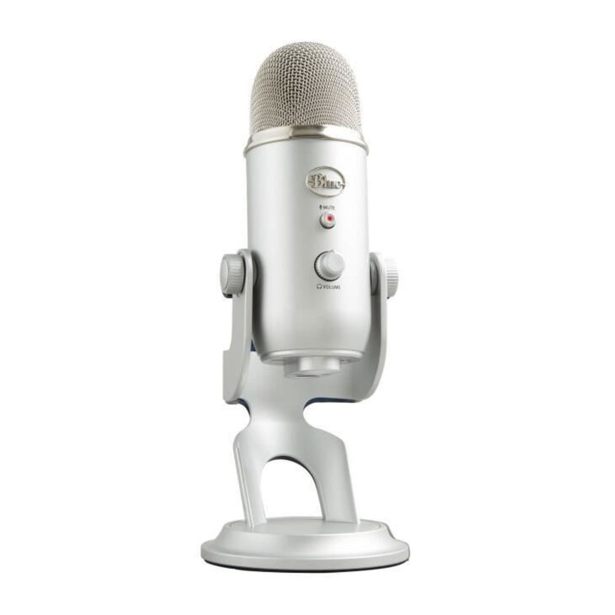 Microphone USB - Blue Yeti - Pour Enregistrement, Streaming, Gaming, Podcast sur PC ou Mac - Argent - Neuf