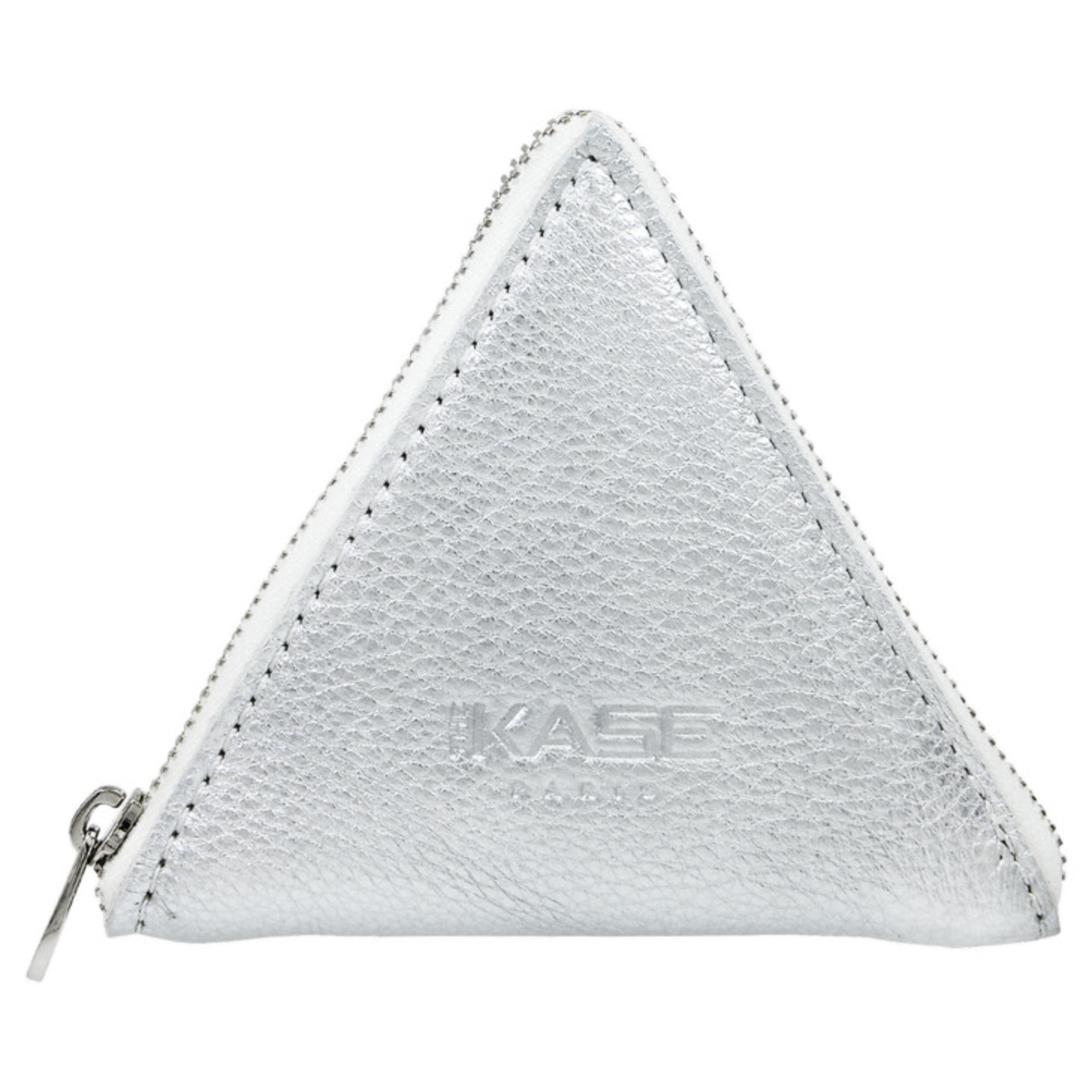 Zipp Pouch, Argent Métallique - Neuf