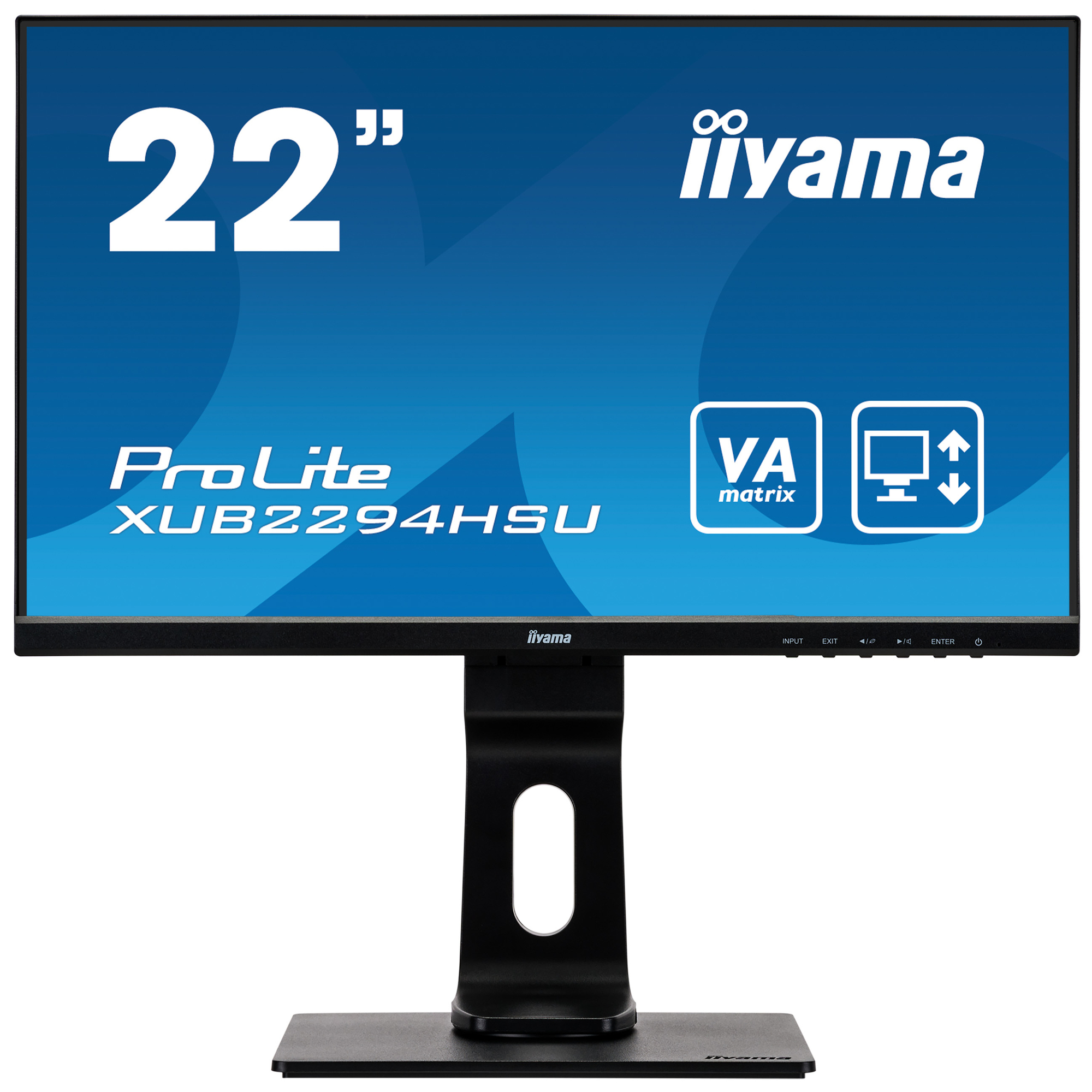 iiyama ProLite XUB2294HSU-B1 LED display 54,6 cm (21.5 ) 1920 x 1080 pixels Full HD Noir - Neuf