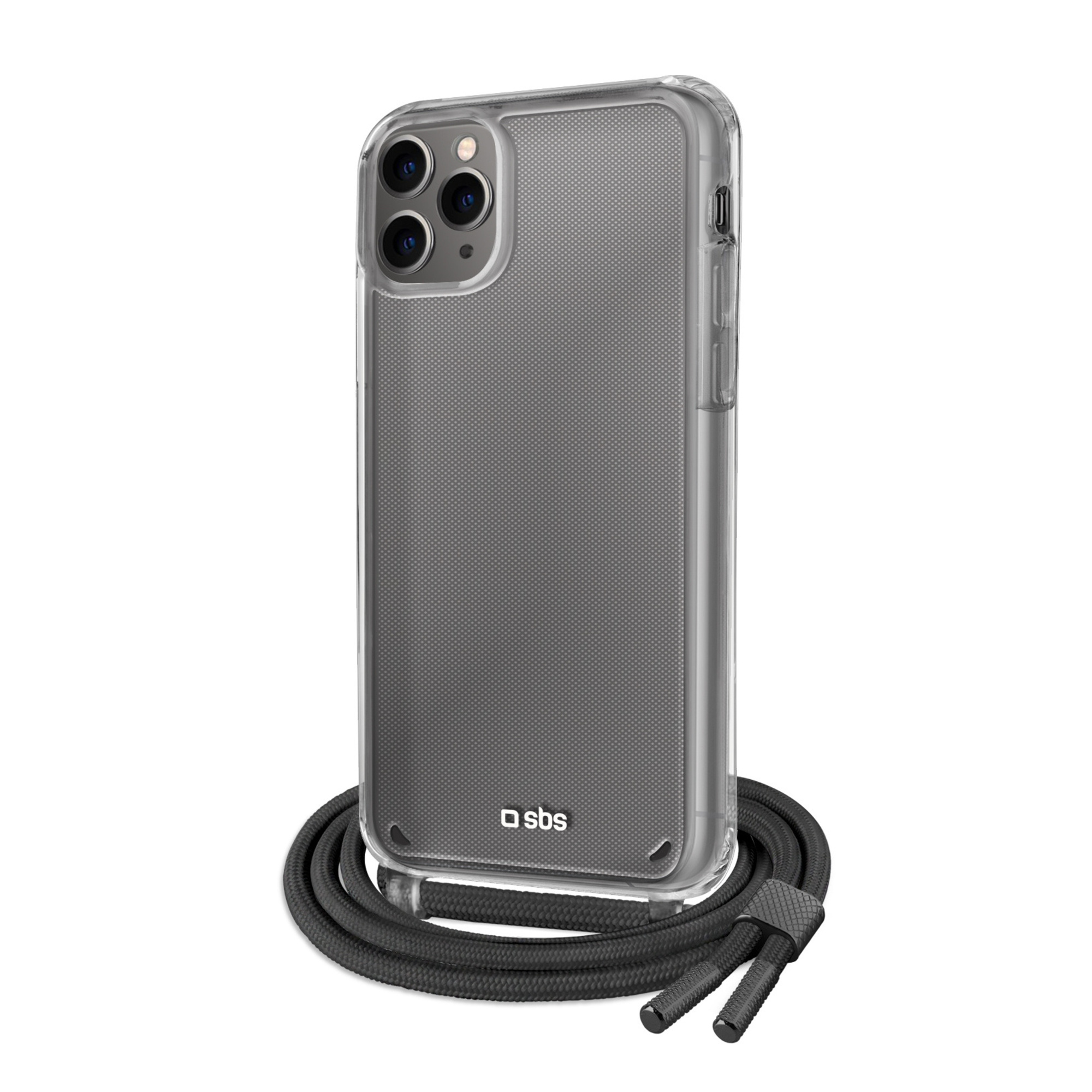 Funda transparente con banda para el cuello de color para iPhone 11 Pro- SBS - nuevo
