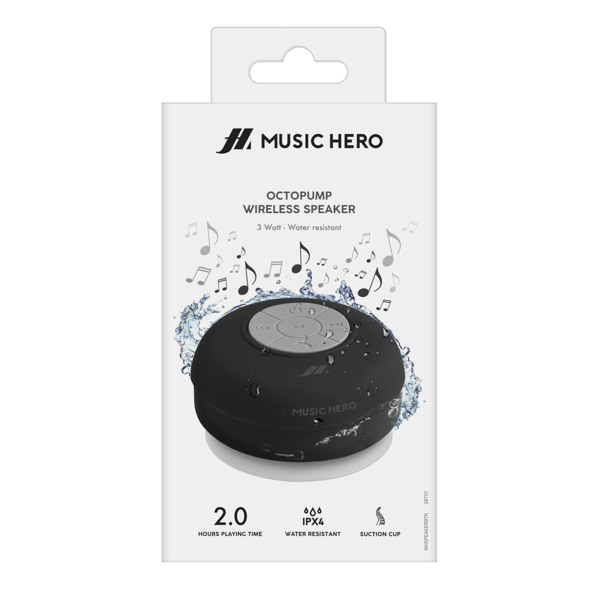 SBS MHSPEAKERBTK haut-parleur portable et de fête Enceinte portable mono Noir, Gris 3 W - Neuf Gris - vue 2