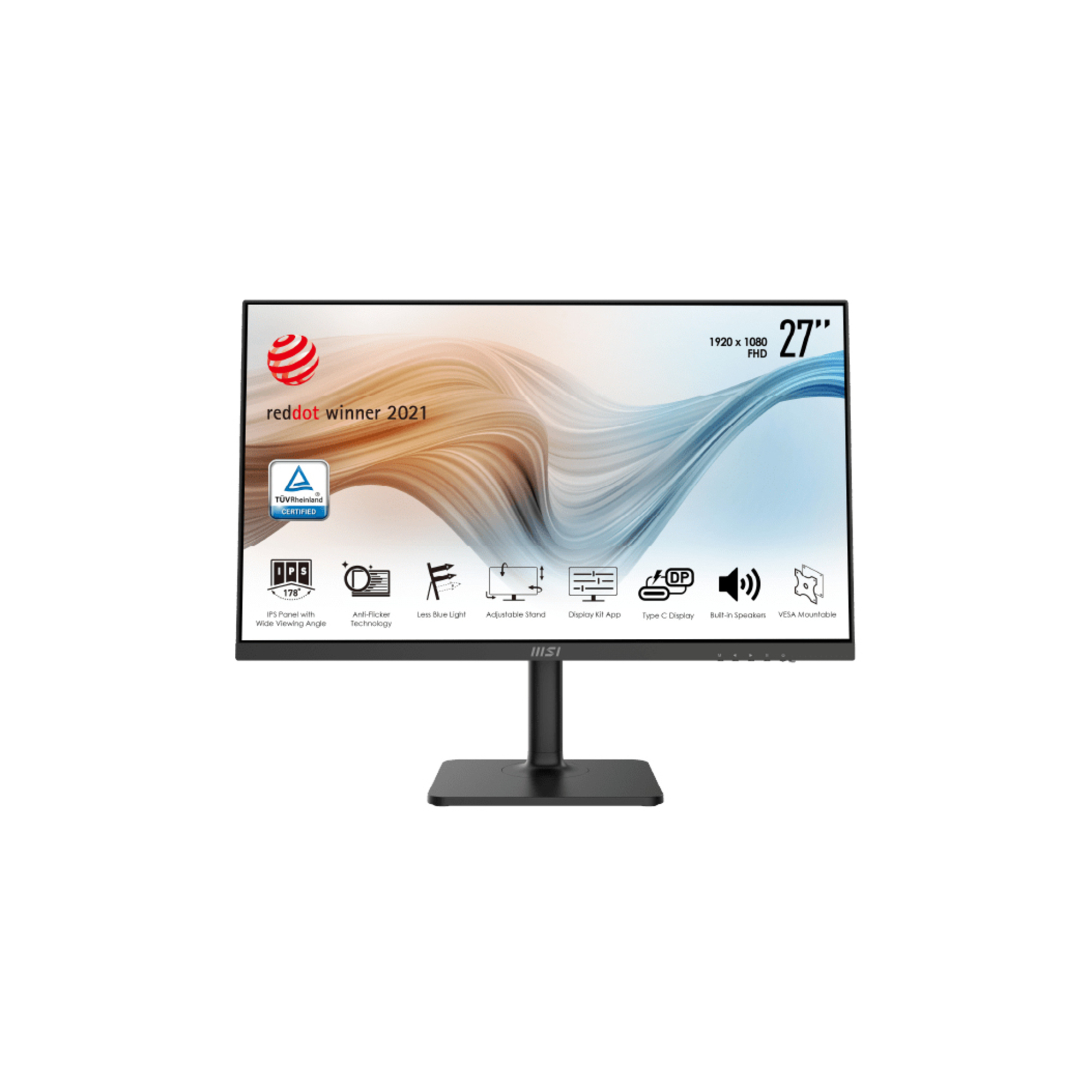 MSI Modern MD271P 68,6 cm (27 ) 1920 x 1080 pixels Full HD LCD Noir - Neuf