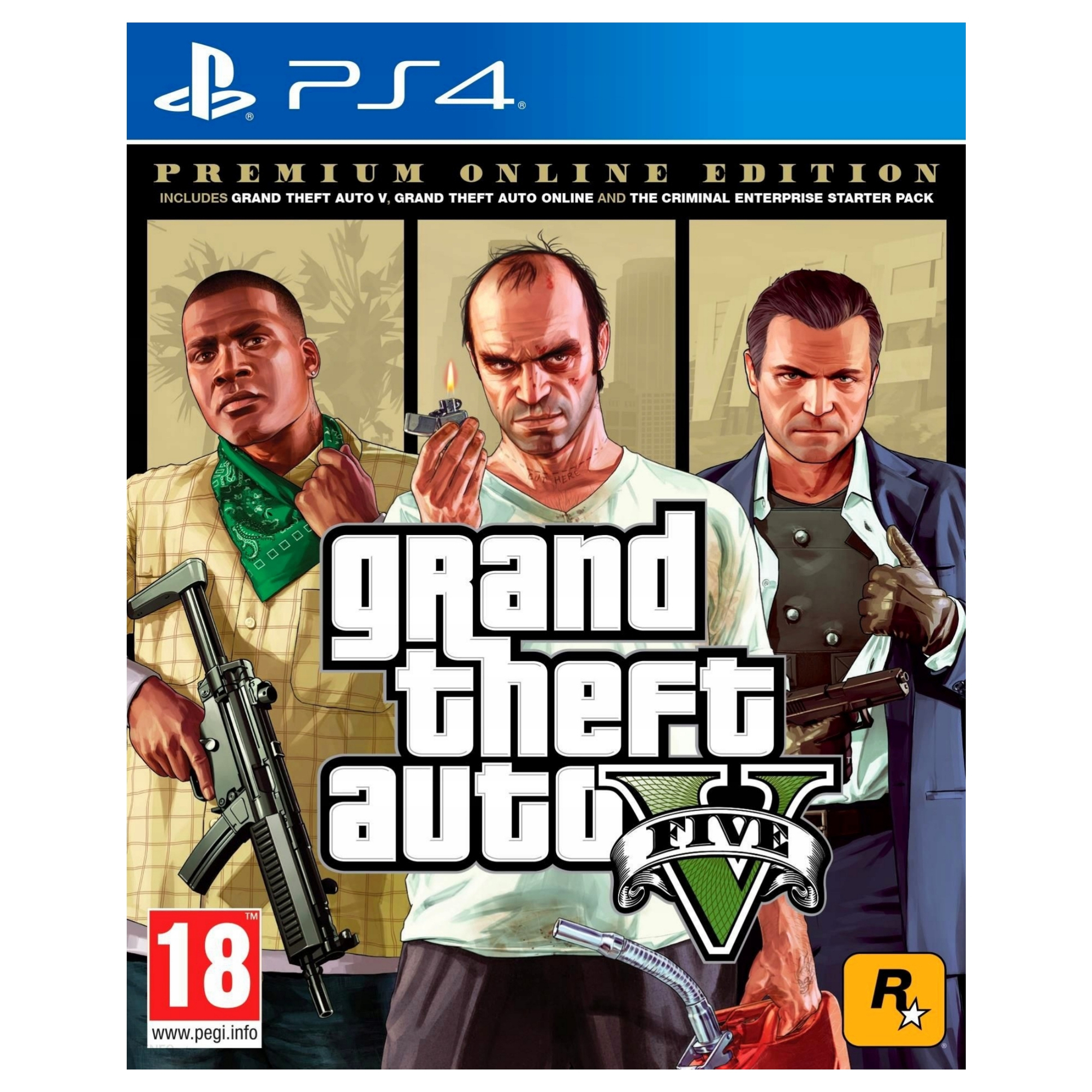 Take-Two Interactive Grand Theft Auto V: Premium Edition Anglais, Français PlayStation 4 - Neuf