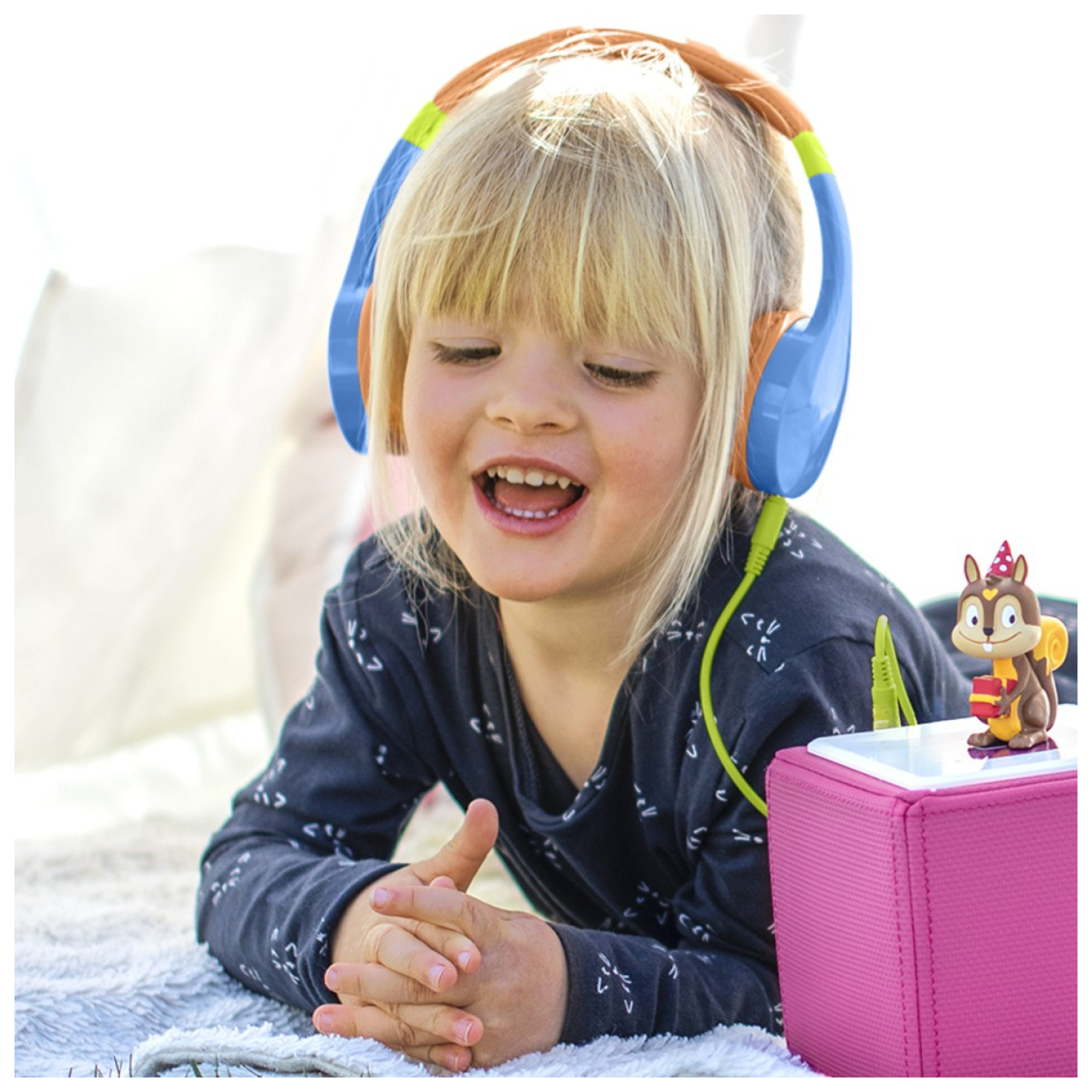 Hama Kids Guard Casque Avec fil Arceau AppelsMusique Jaune Neuf - vue 6