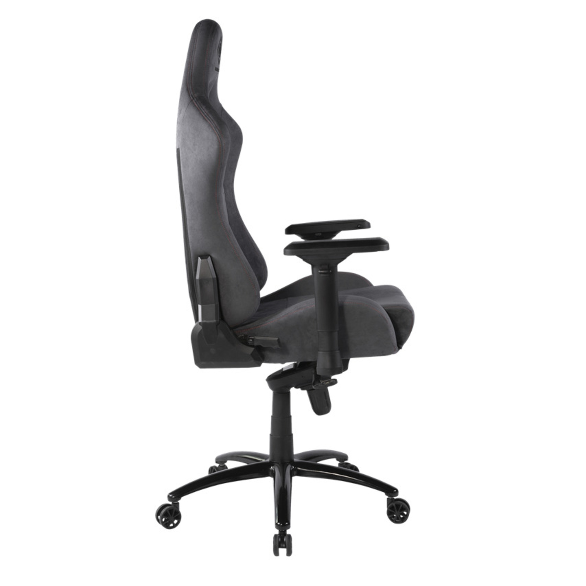 DELTACO GAMING - Fauteuil gaming, accoudoirs 4D, Alcantara gris foncé, max 130kg - Neuf