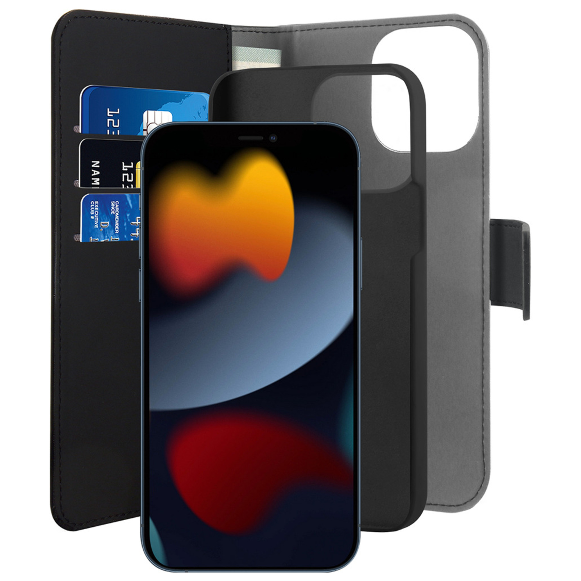Funda Folio Magnética 2 en 1 Negra para iPhone 13 Pro Max Puro - nuevo