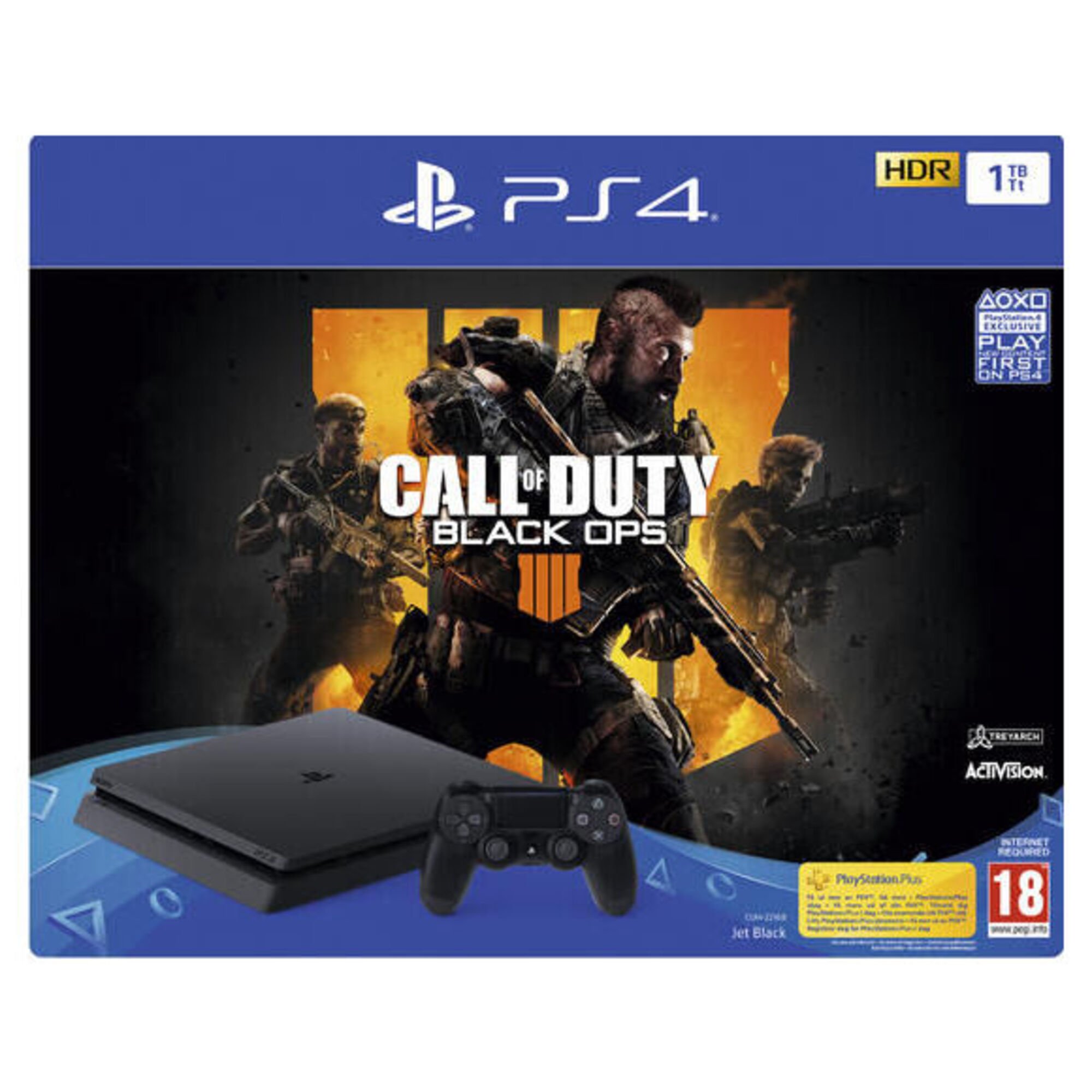 Playstation PS4 Slim F + Call Of Duty Ops 4 Très bon état
