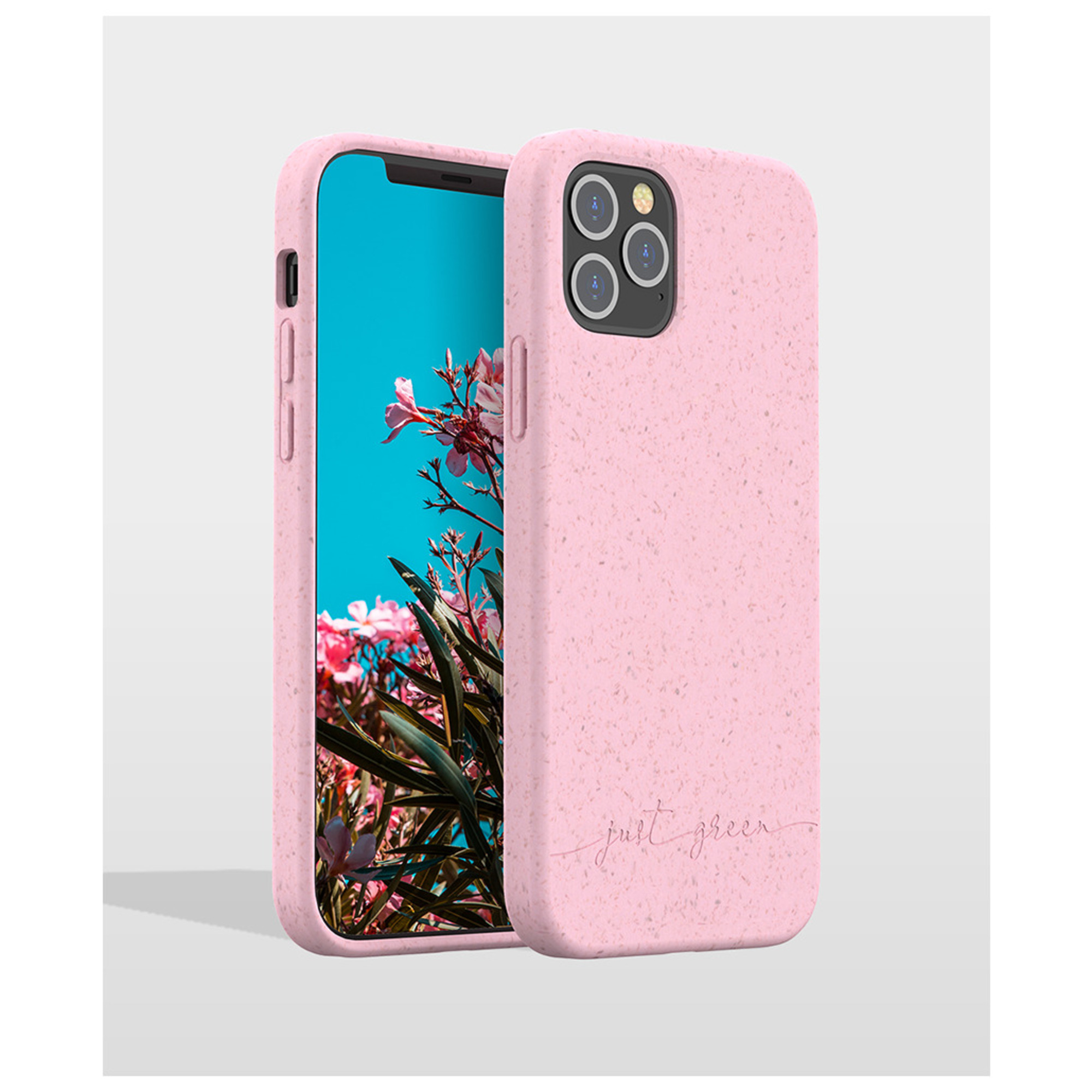 Funda Biodegradable Baby Pink para iPhone 12 / 12 Pro Just Green - nuevo