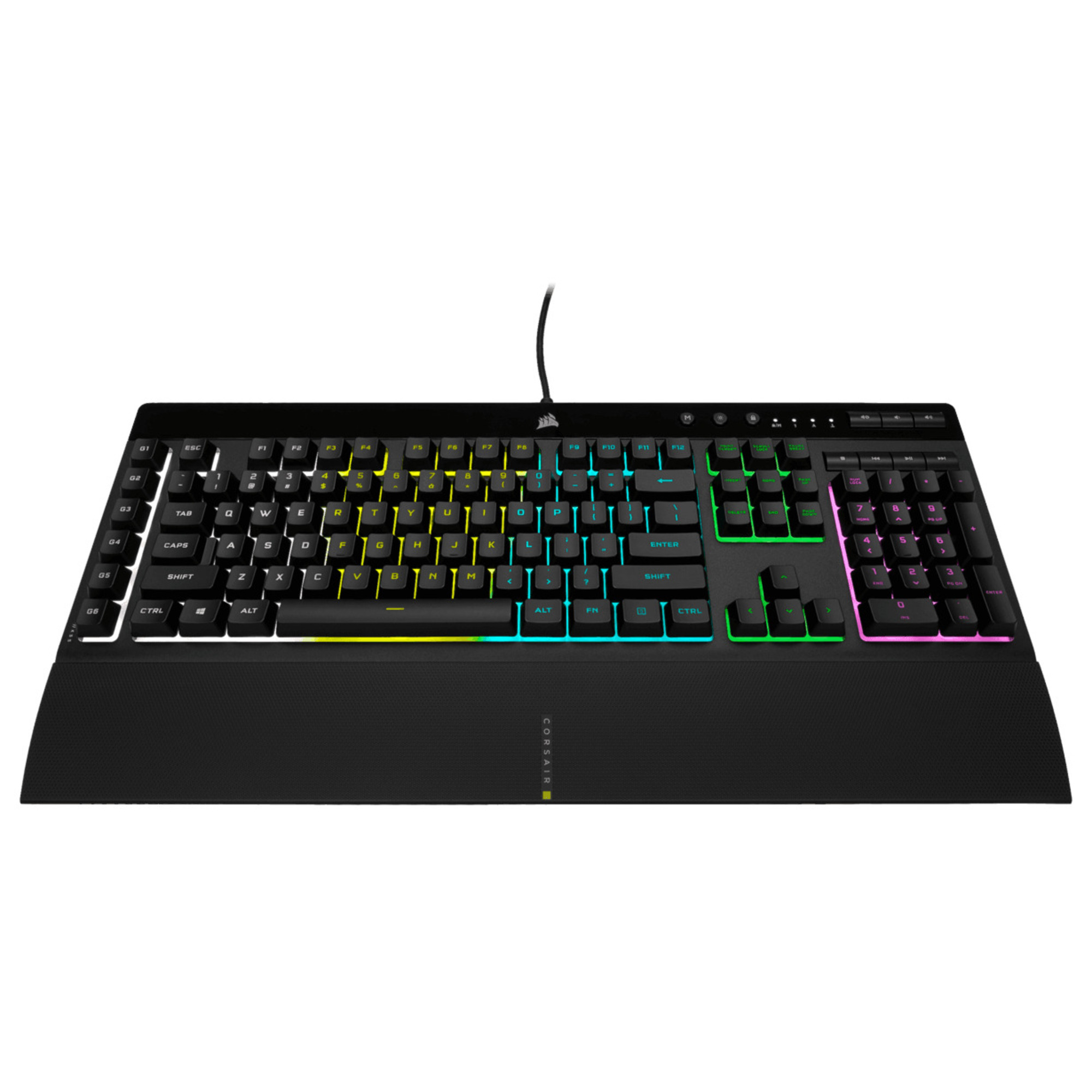 Clavier Gamer Corsair K55 RGB Pro – Filaire, Rétroéclairé, AZERTY - vue 10
