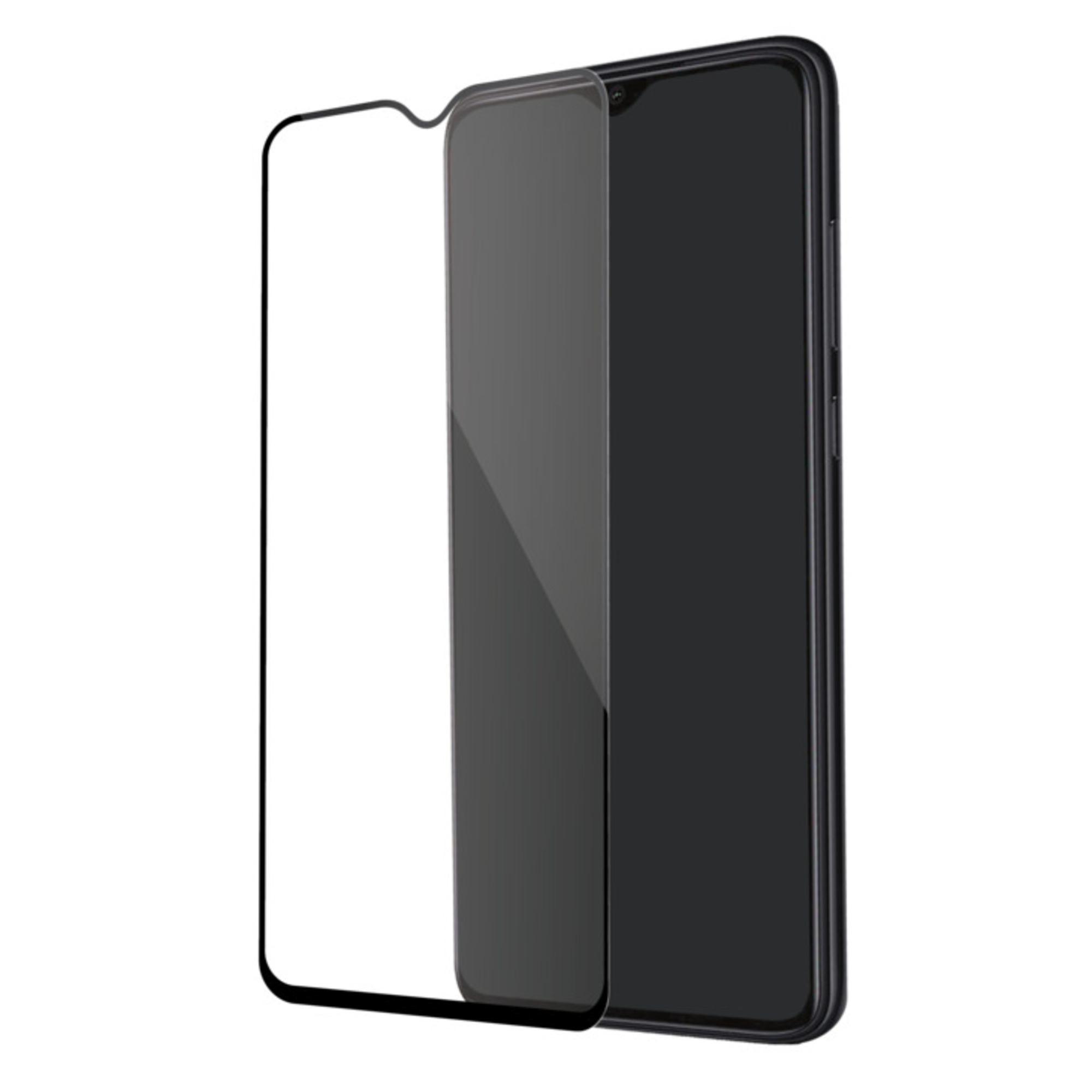 Protection d'écran en verre trempé (100% de surface couverte) pour Xiaomi Redmi 8 Pro, Noir - Neuf