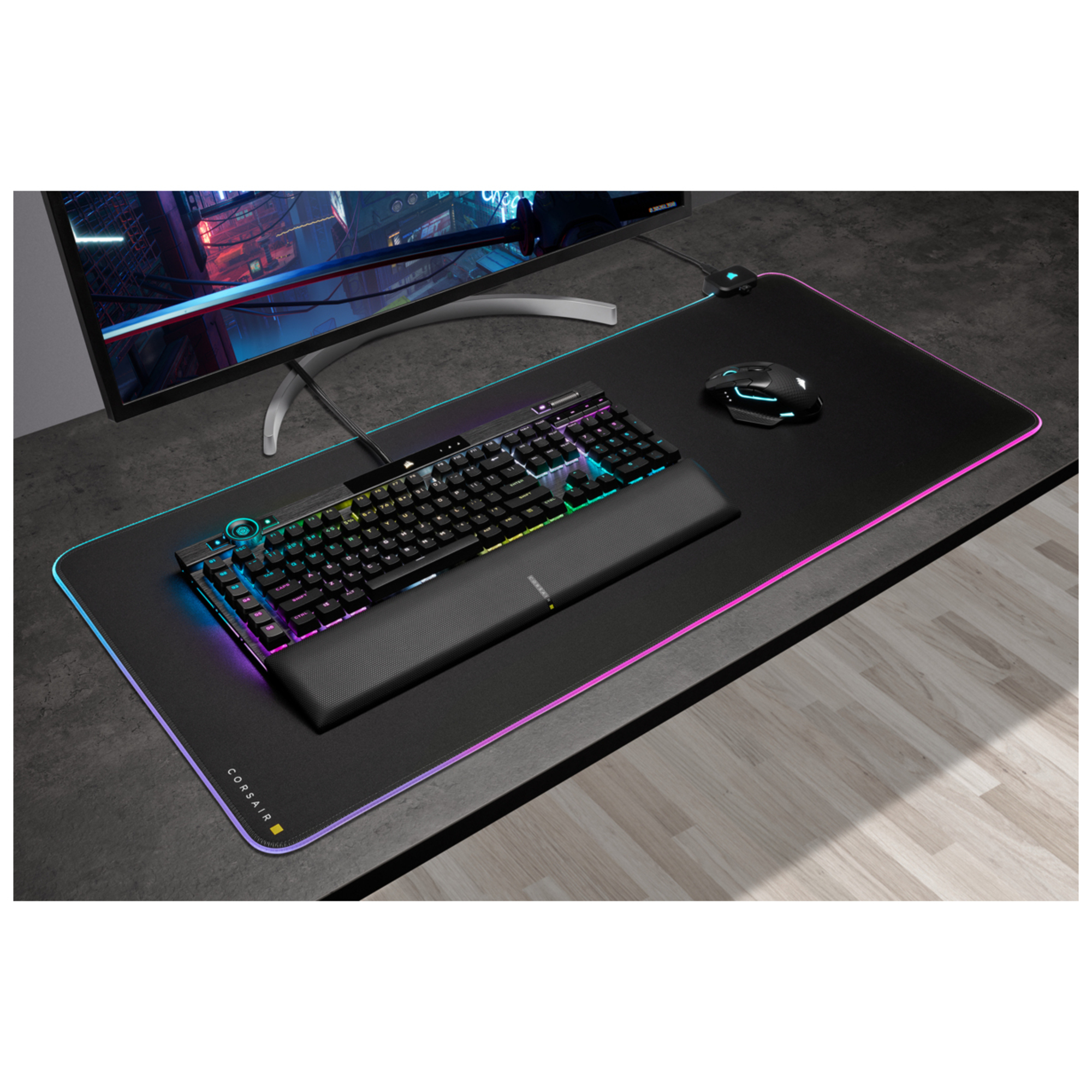 Corsair MM700 RGB Tapis de souris de jeu Noir - Neuf