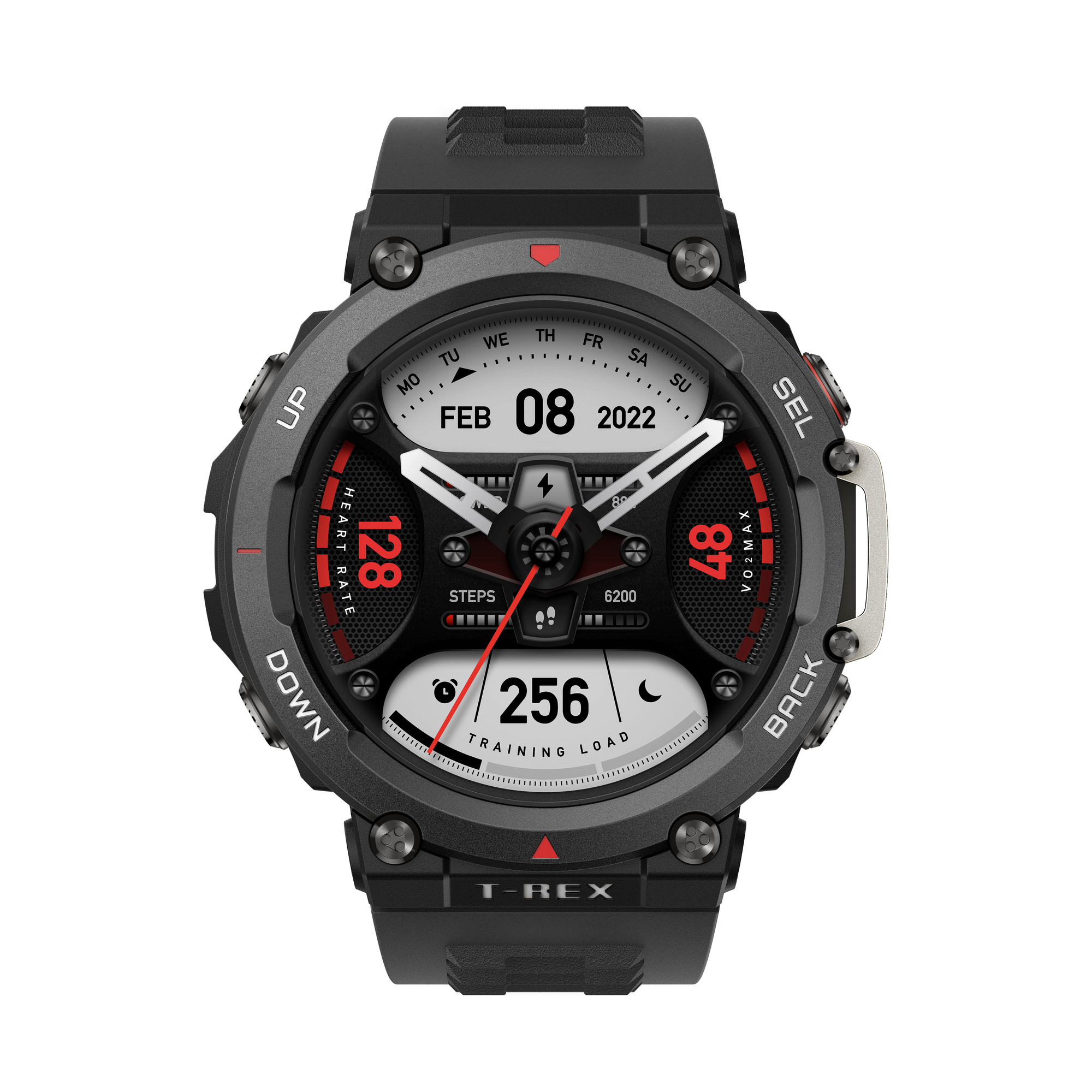 Amazfit T-Rex 2 3,53 cm (1.39 ) AMOLED 47 mm Numérique 454 x 454 pixels Écran tactile Noir GPS (satellite) - Neuf