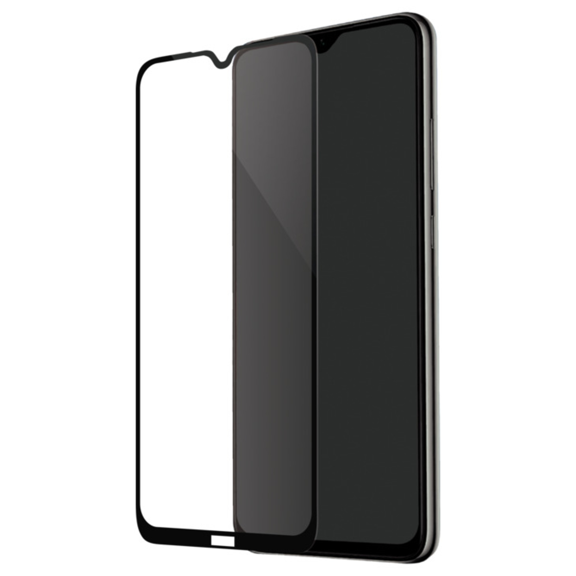 Protection d'écran en verre trempé (100% de surface couverte) pour Xiaomi Redmi Note 8, Noir - Neuf