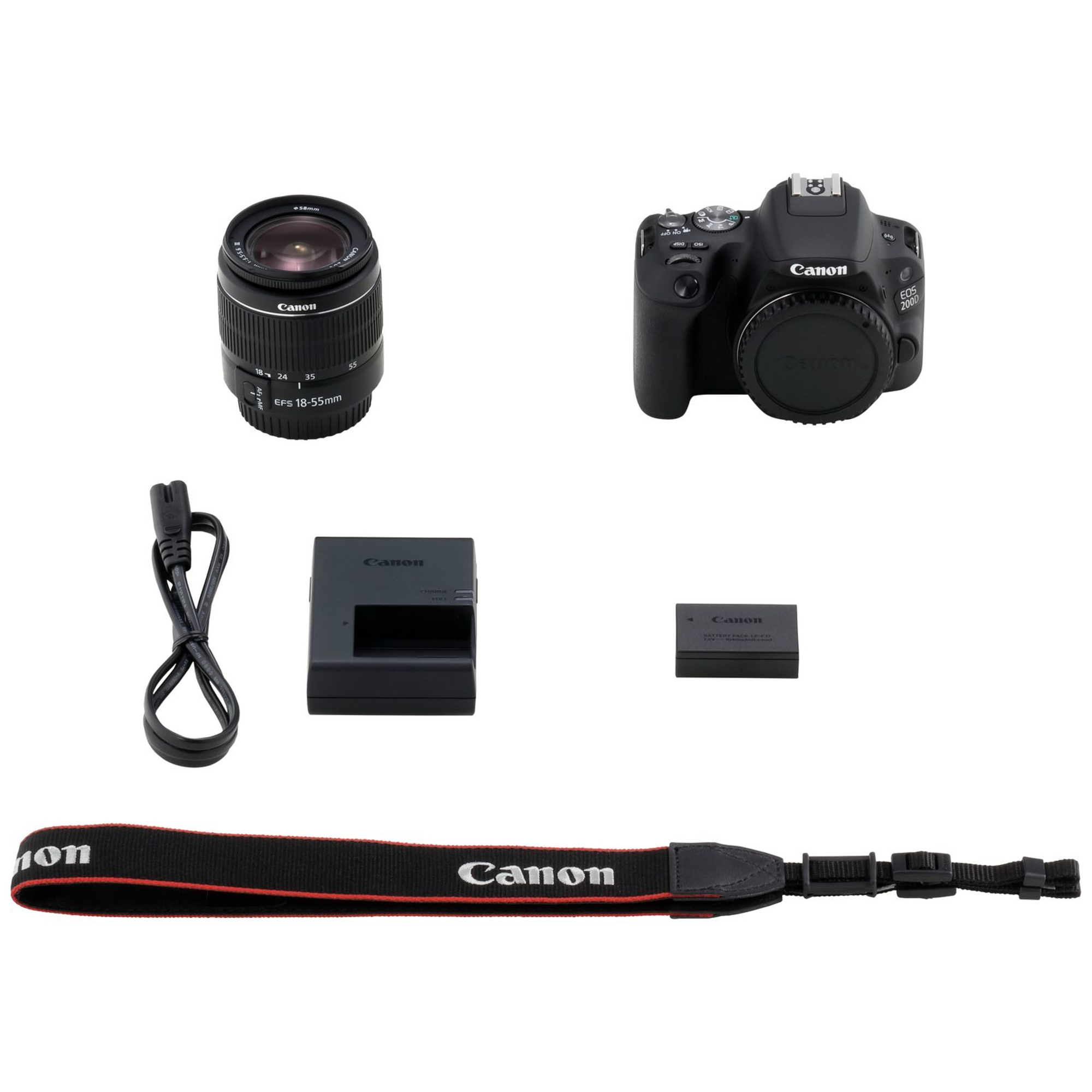 Canon EOS + EF 18 55mm f3.5 5.6 III Kit d'appareil photo SLR 24 2 MP CMOS 6000 x 4000 pixels Neuf - vue 4