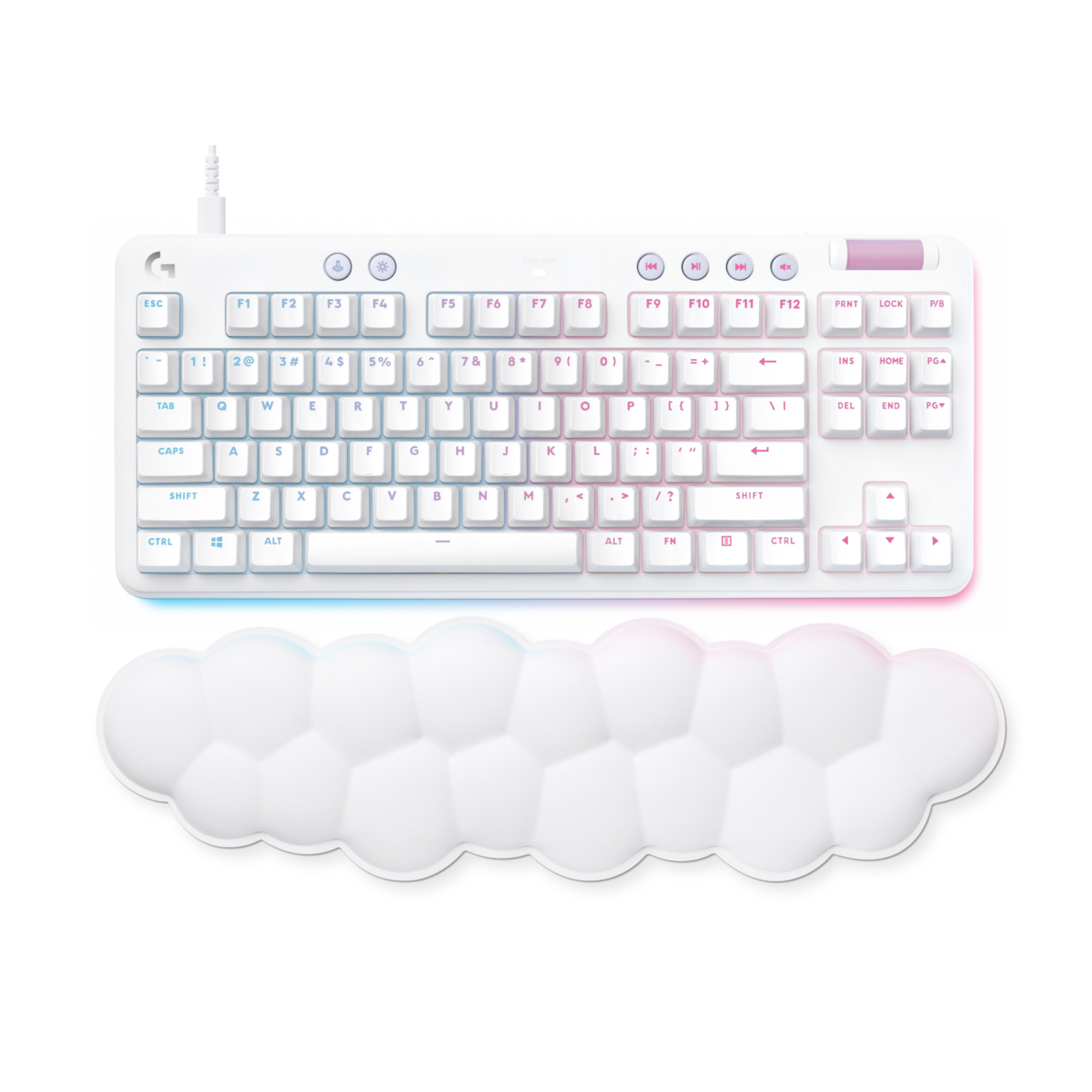 Logitech G G713 clavier USB AZERTY Français Blanc - Neuf