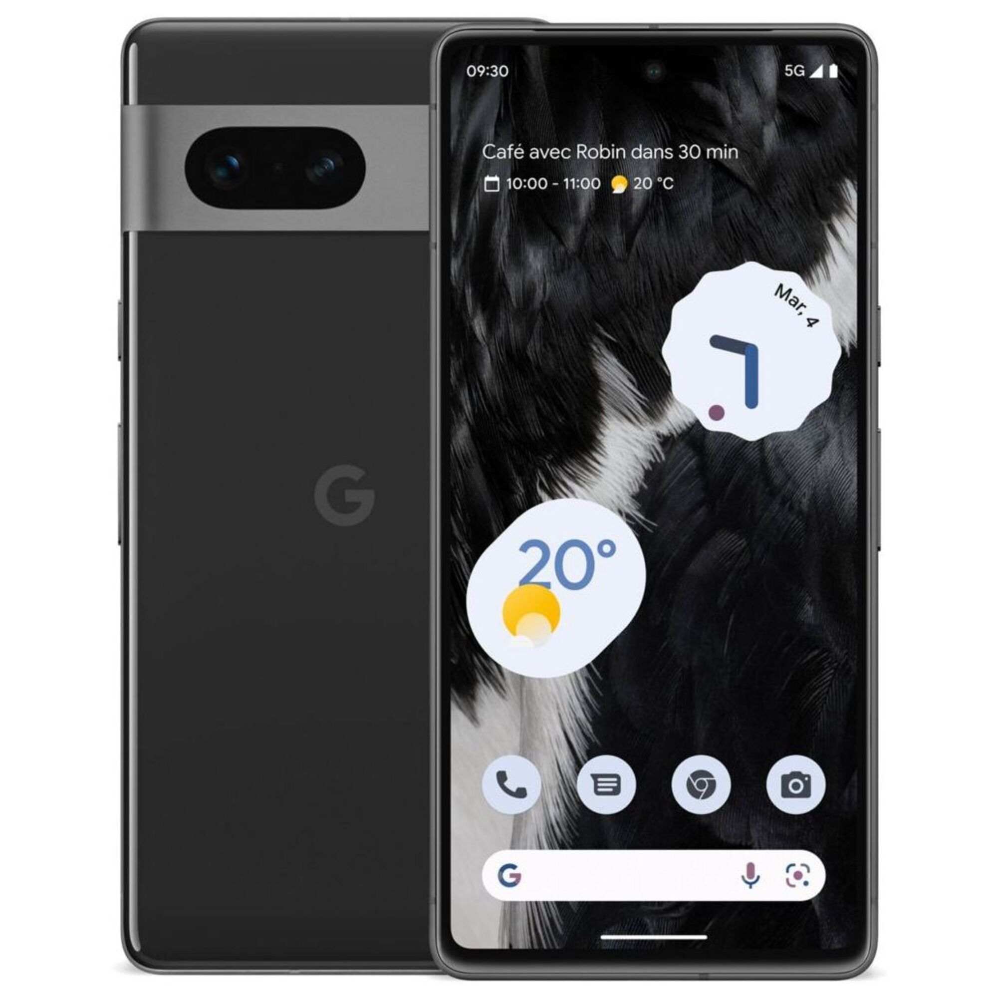 Google Pixel 7 128 Go, Noir volcanique, débloqué - Neuf