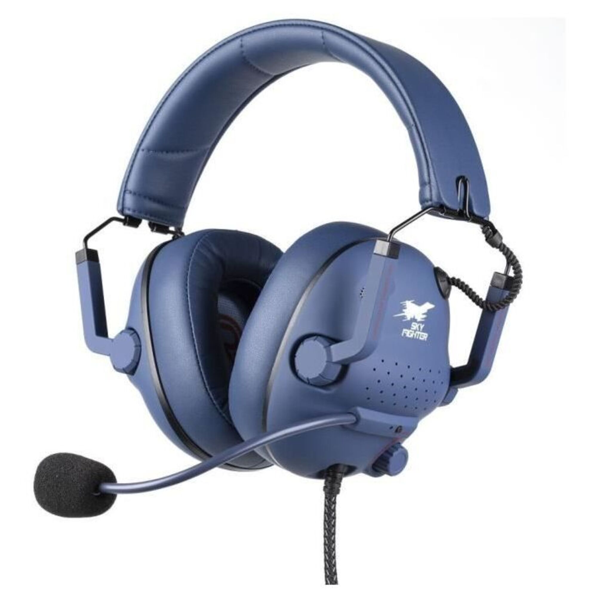 Konix Skyfighter Casque Avec fil Arceau Jouer USB Type-A Bleu - Neuf