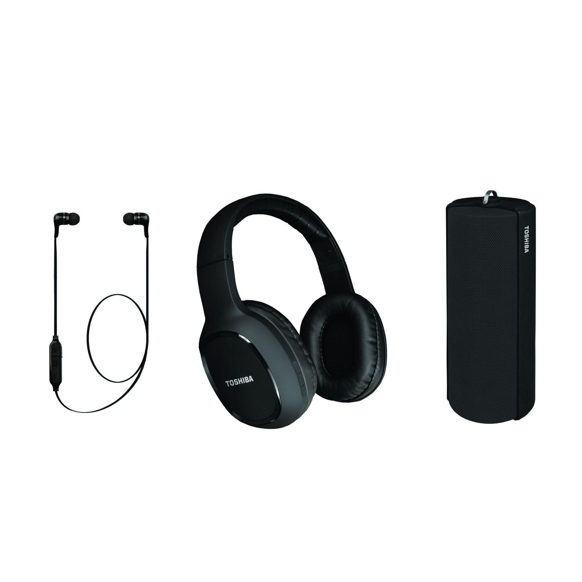 Trio Pack audio Bluetooth 3 en 1 : casques + écouteurs + enceinte - Neuf