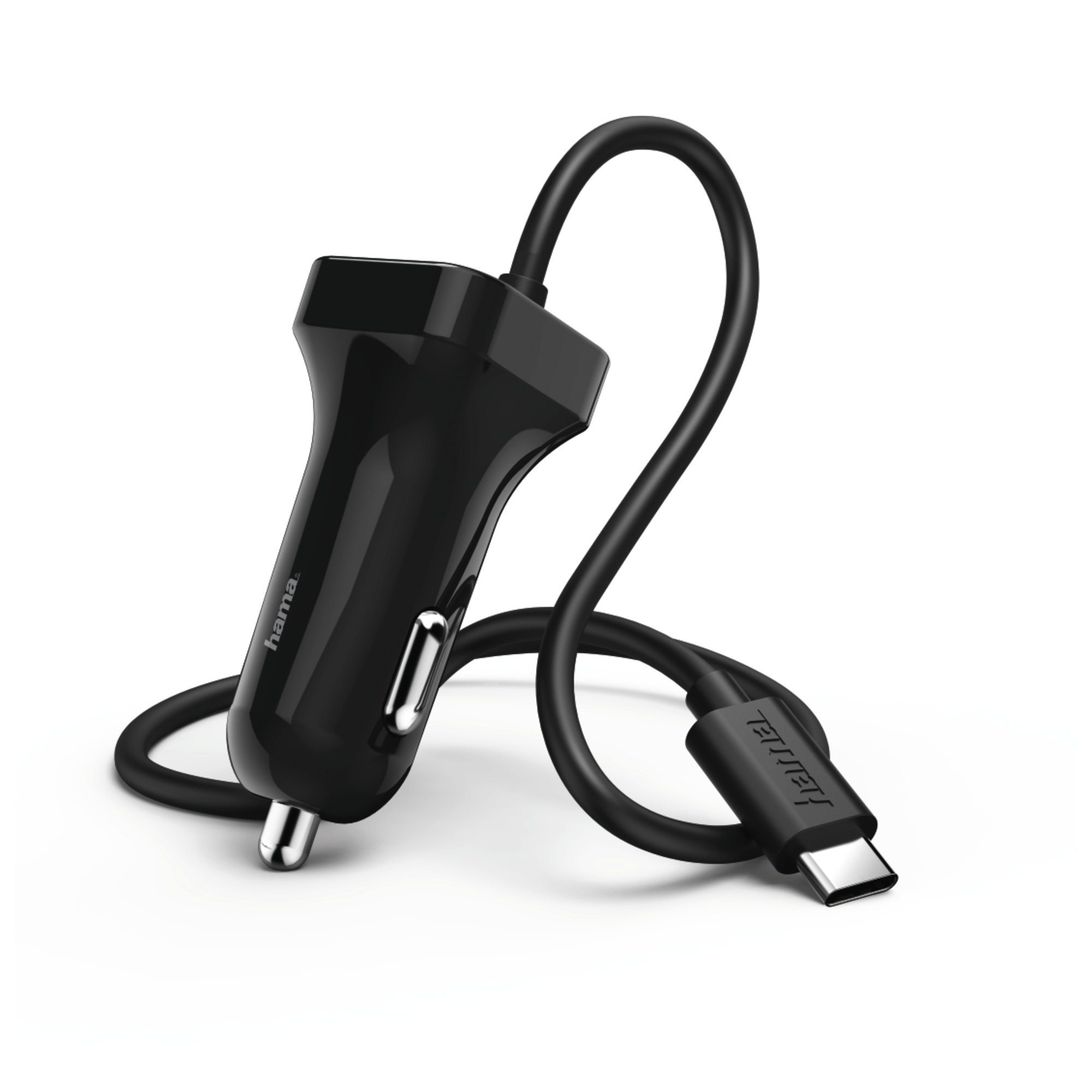 Chargeur pour voiture, USB Type-C, 2,4 A, noir - Neuf