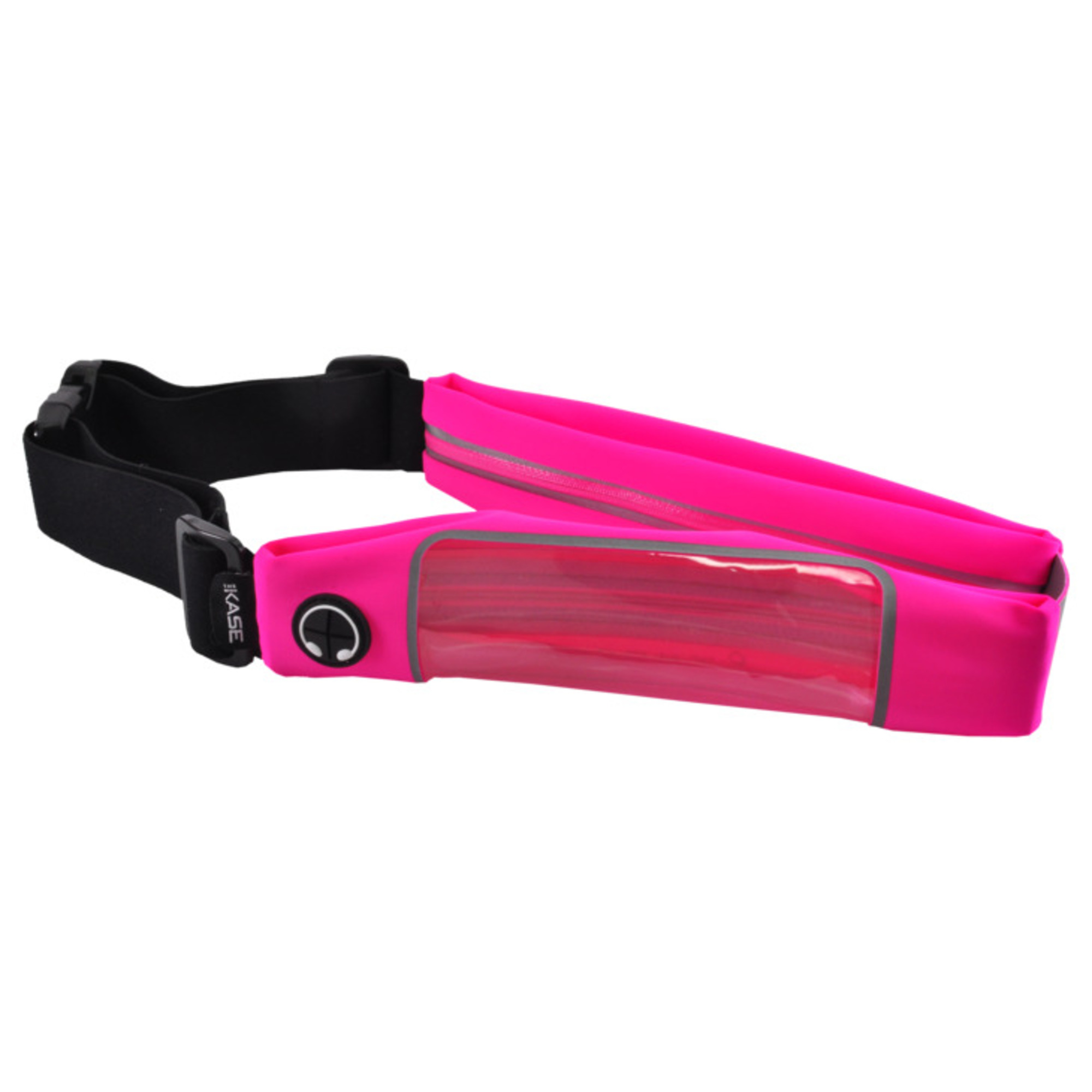 Ceinture de Sport Universelle avec 2 poches, Rose - Neuf