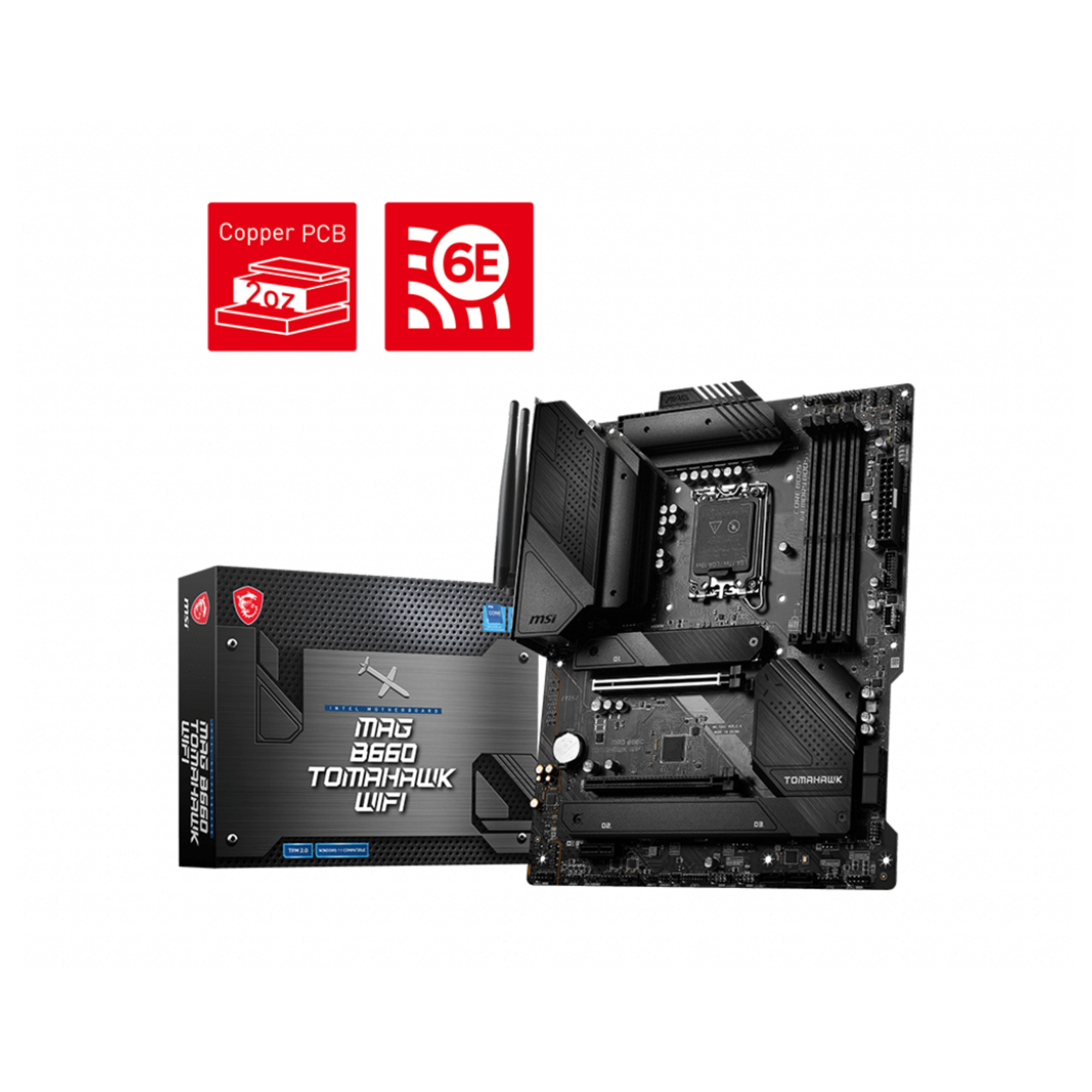 MSI MAG B660 TOMAHAWK WIFI carte mère Intel B660 LGA 1700 ATX - Neuf