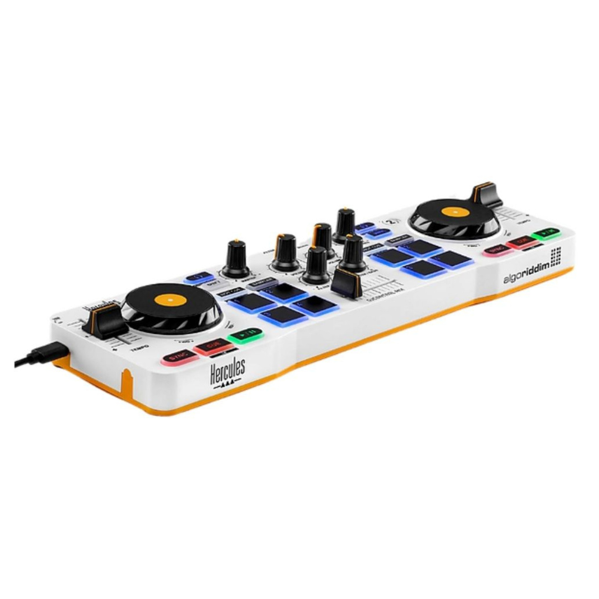 HERCULES DJ CONTROL MIX Contrôleur DJ Bluetooth pour Smartphone iOS et Android App djay 2 voies