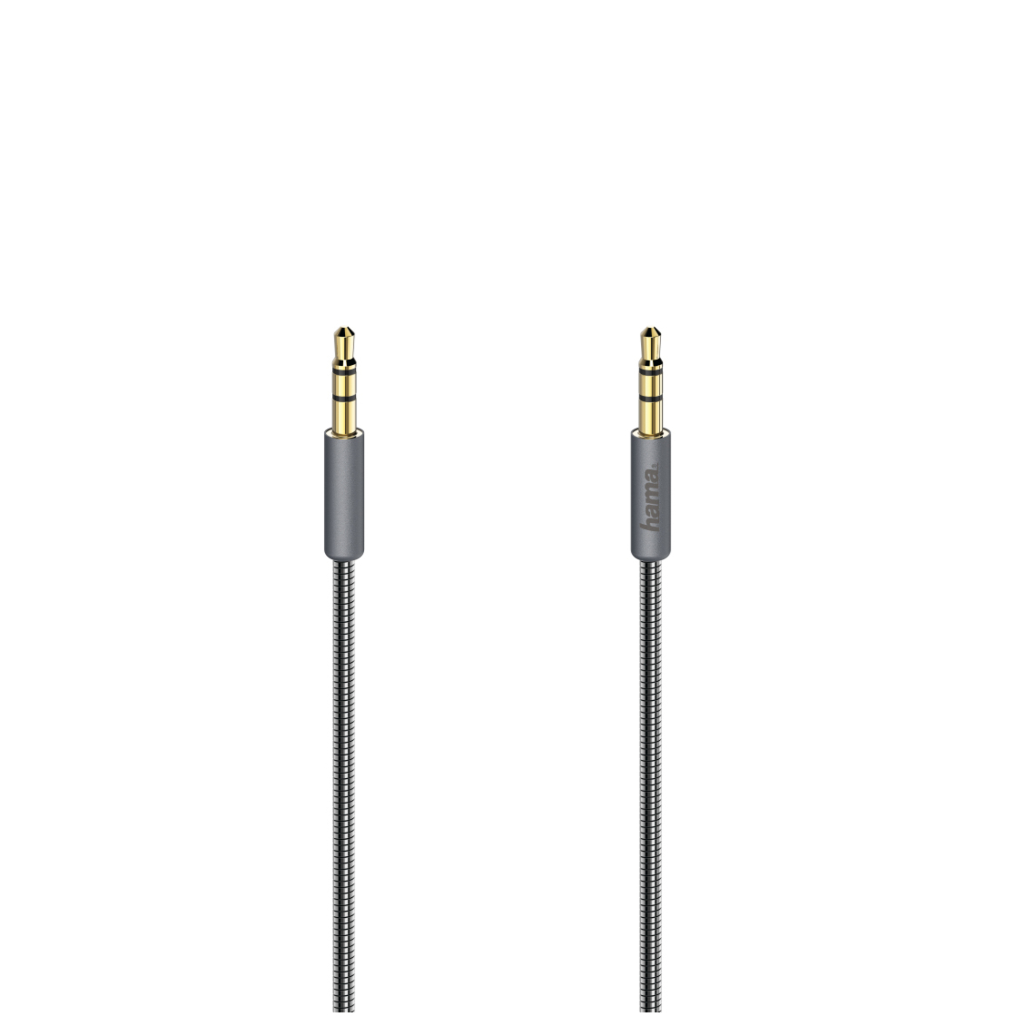 HAMA C&acirc;ble audio Elite, jack m&acirc;le 3,5 mm/f . m&acirc;le, m&eacute;tal ., dor&eacute;, 0,75 m