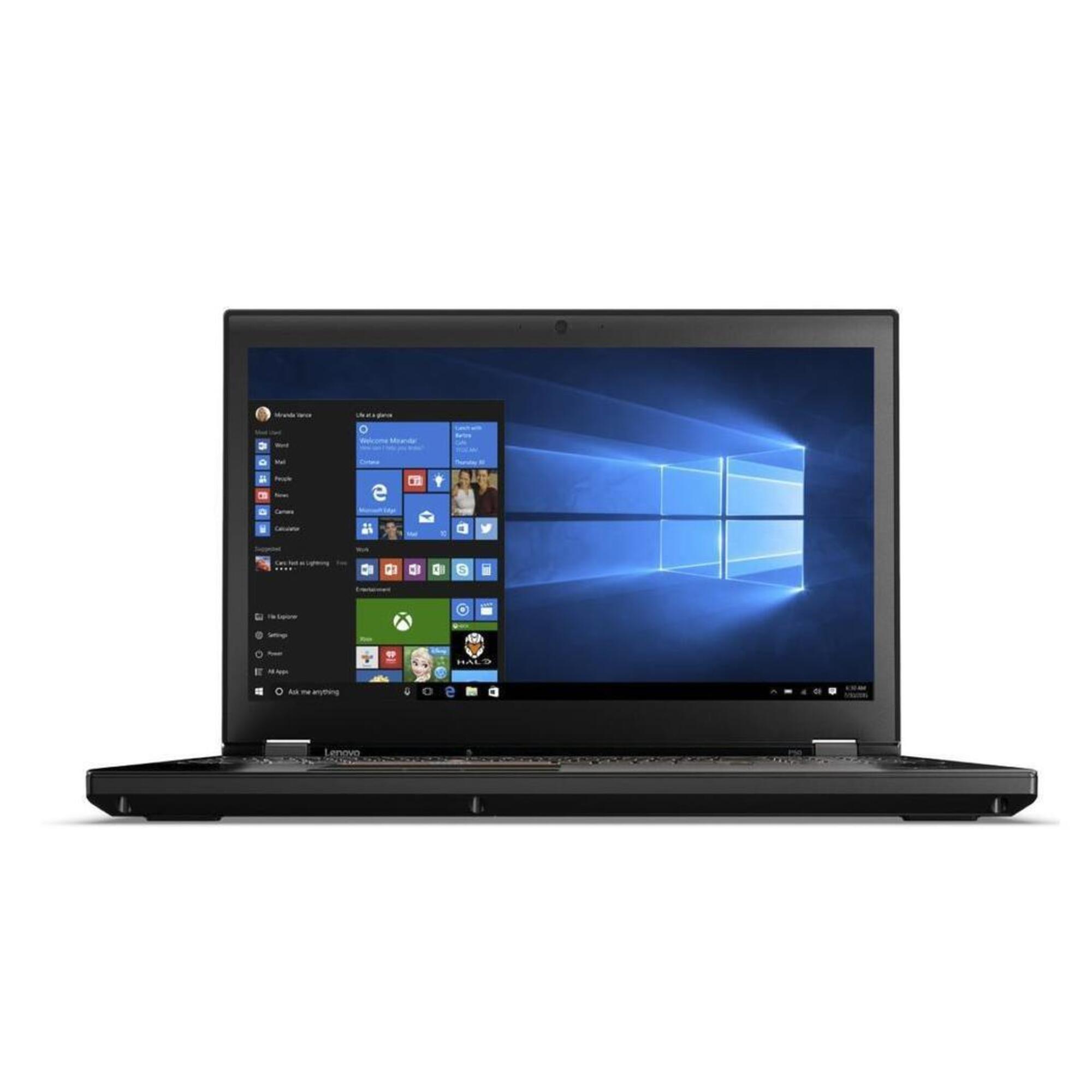 ThinkPad Core i7 (15.6 ) 3.40 GHz 256 Gb 32 Go Quadro M1000M, Noir - Azerty - Bon état