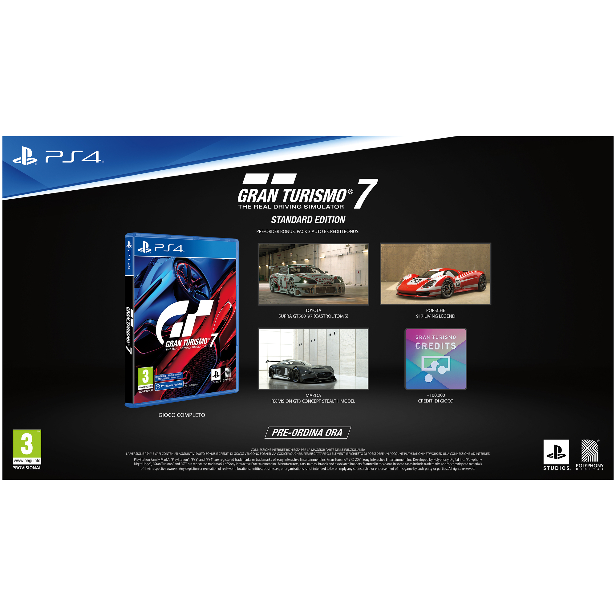 Sony Gran Turismo 7 Standard Multilingue PlayStation 4 - Neuf