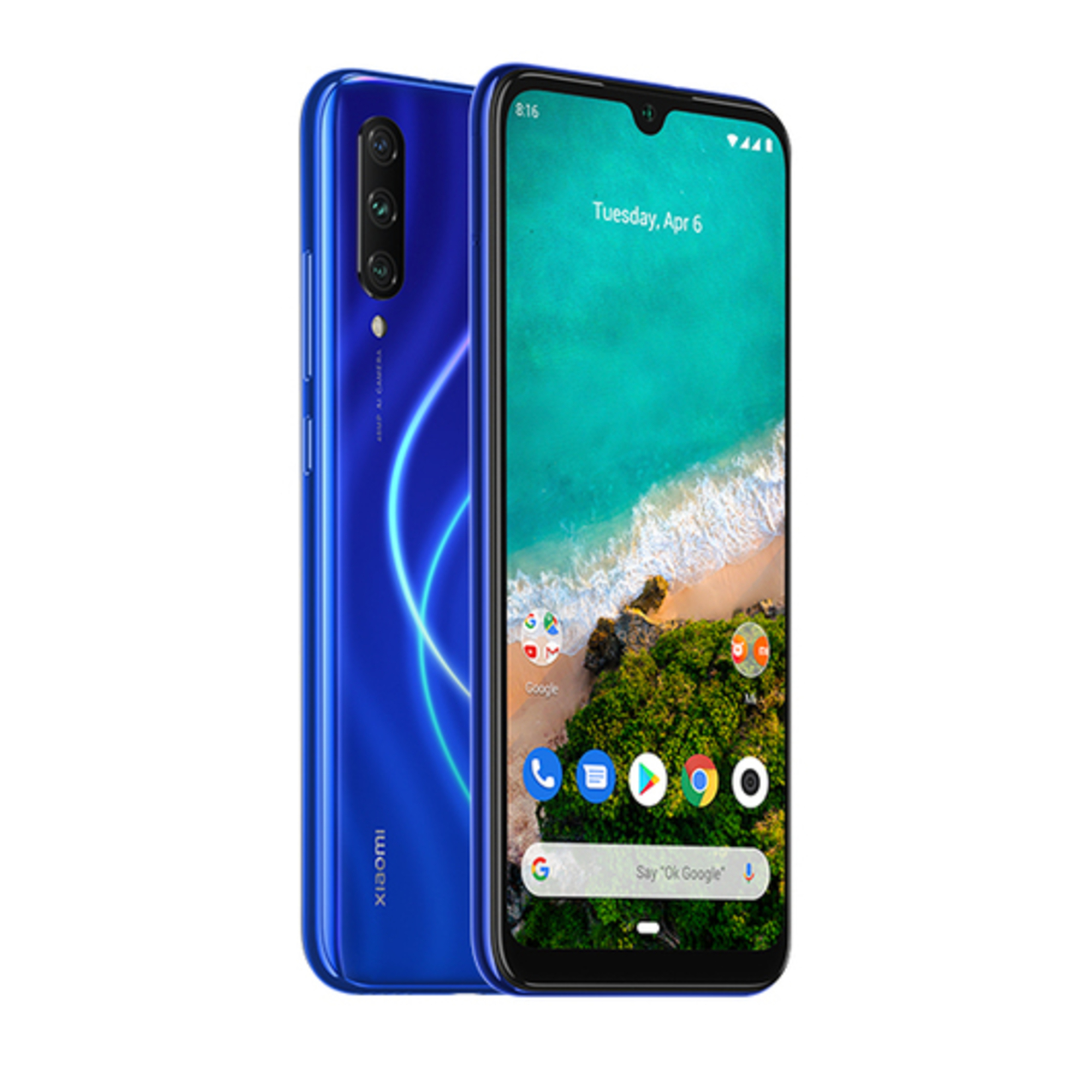 Mi A3 64 Go, Bleu, débloqué - Bon état