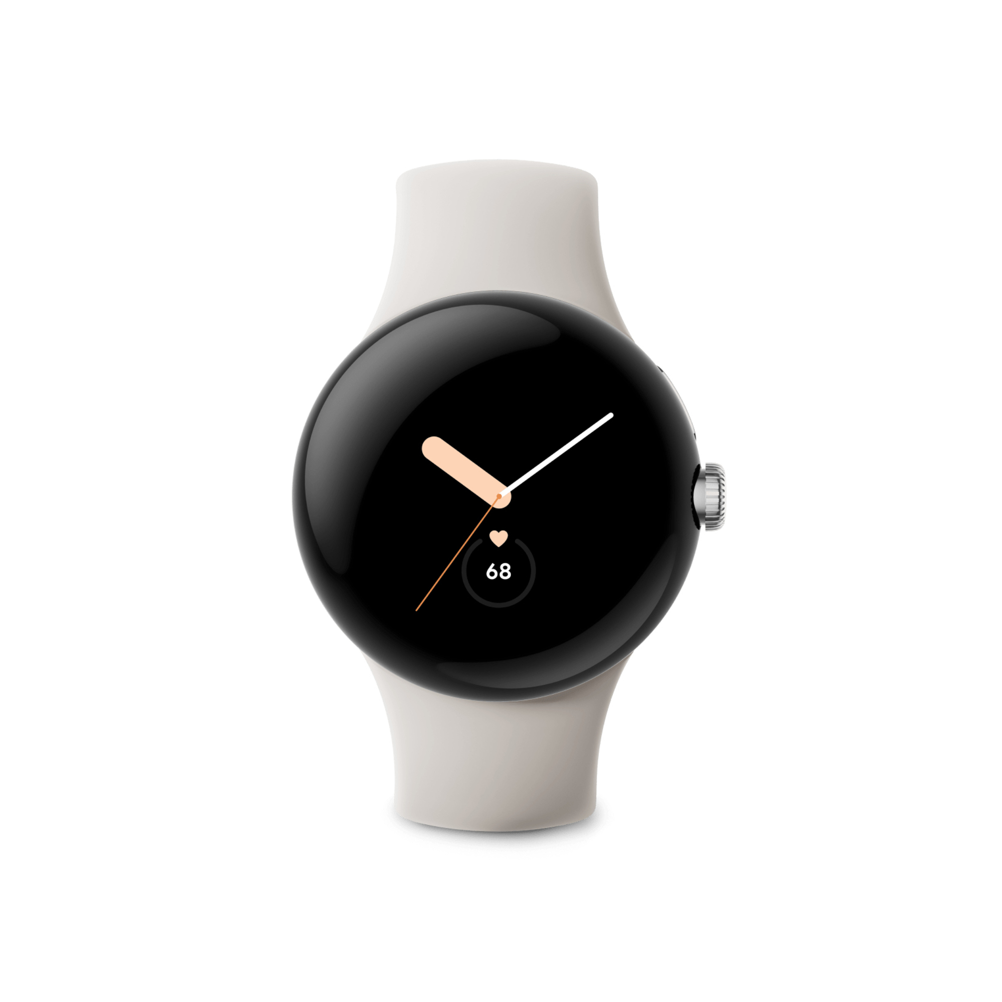 Google Pixel Watch AMOLED 41 mm Numérique Écran tactile 4G Argent Wifi GPS (satellite), blanc - Neuf