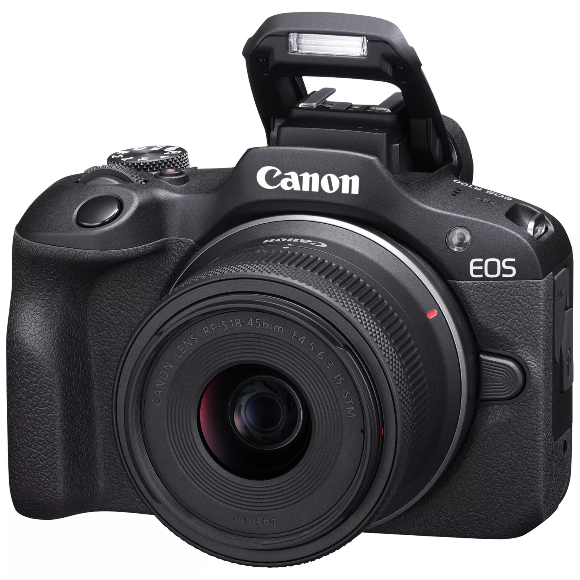 Canon EOS R100 + RF-S 18-45mm F4.5-6.3 IS STM Kit MILC 24,1 MP CMOS 6000 x 4000 pixels Noir - Neuf