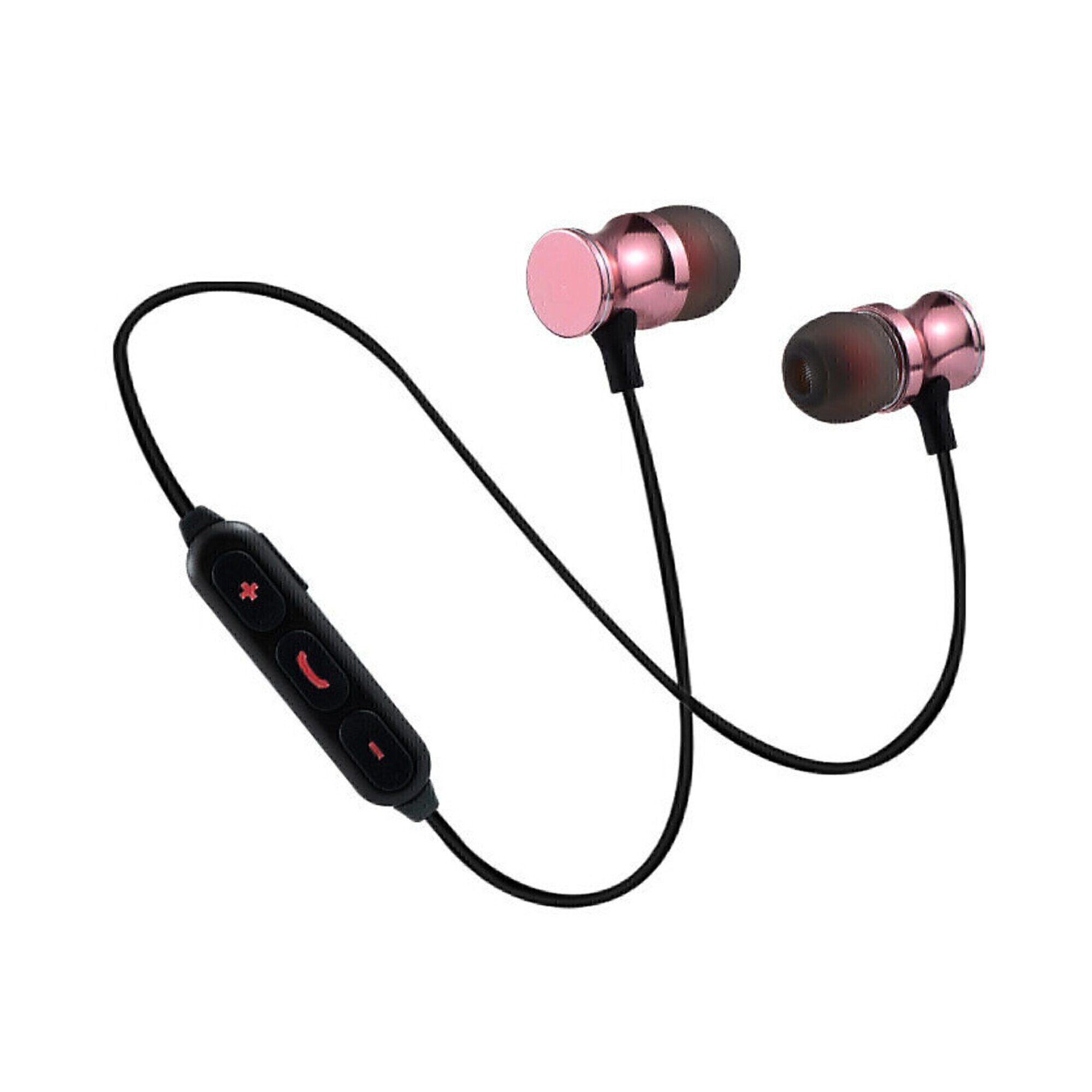 Ecouteurs Bluetooth Metal avec Telecommande pour Smartphone Sans Fil Bouton Son Kit Main Libre INTRA AURICULAIRE Universel Neuf