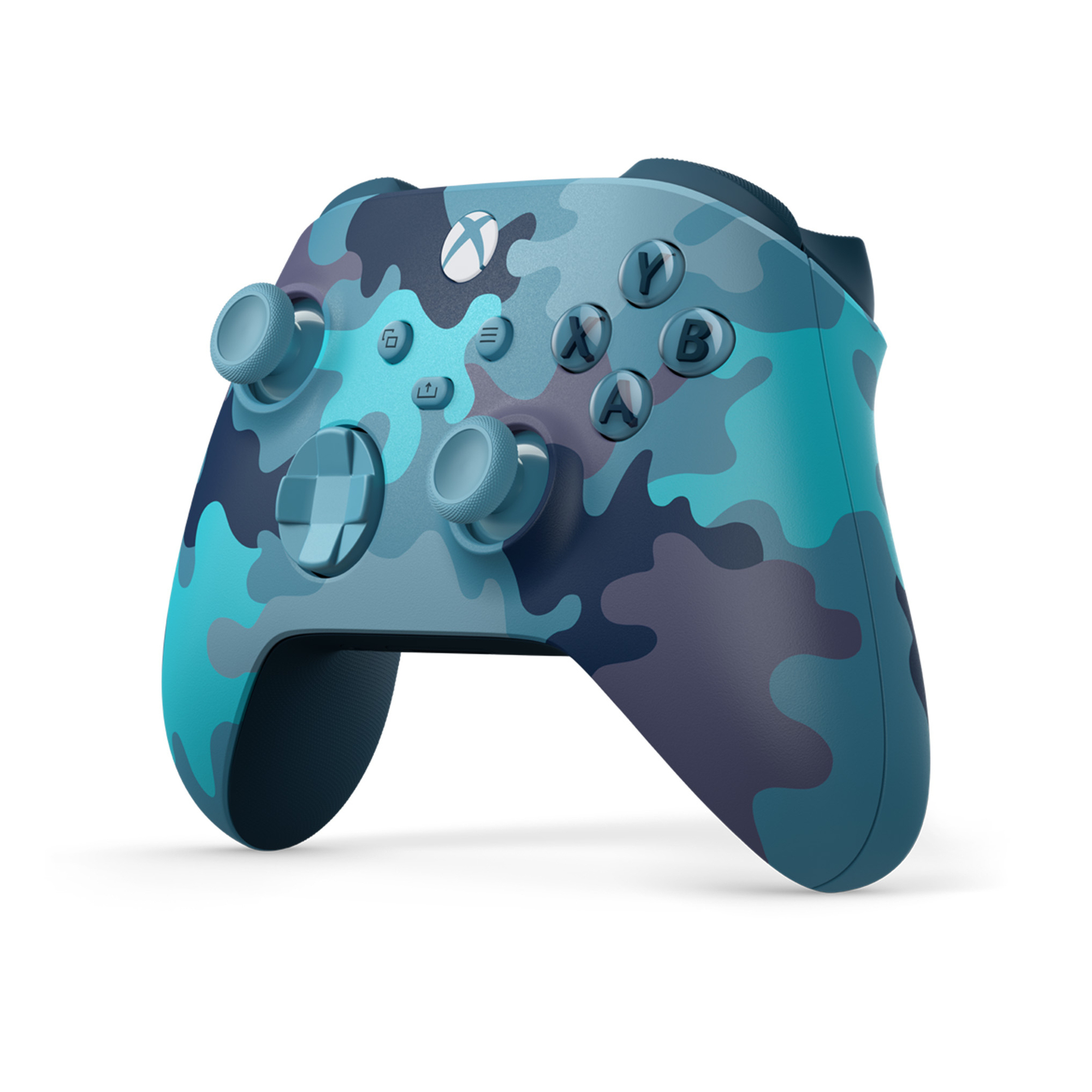 Manette Xbox One et Xbox Series sans-fil - MICROSOFT GAMING - Edition limitée Mineral Camo Bleue - Neuf