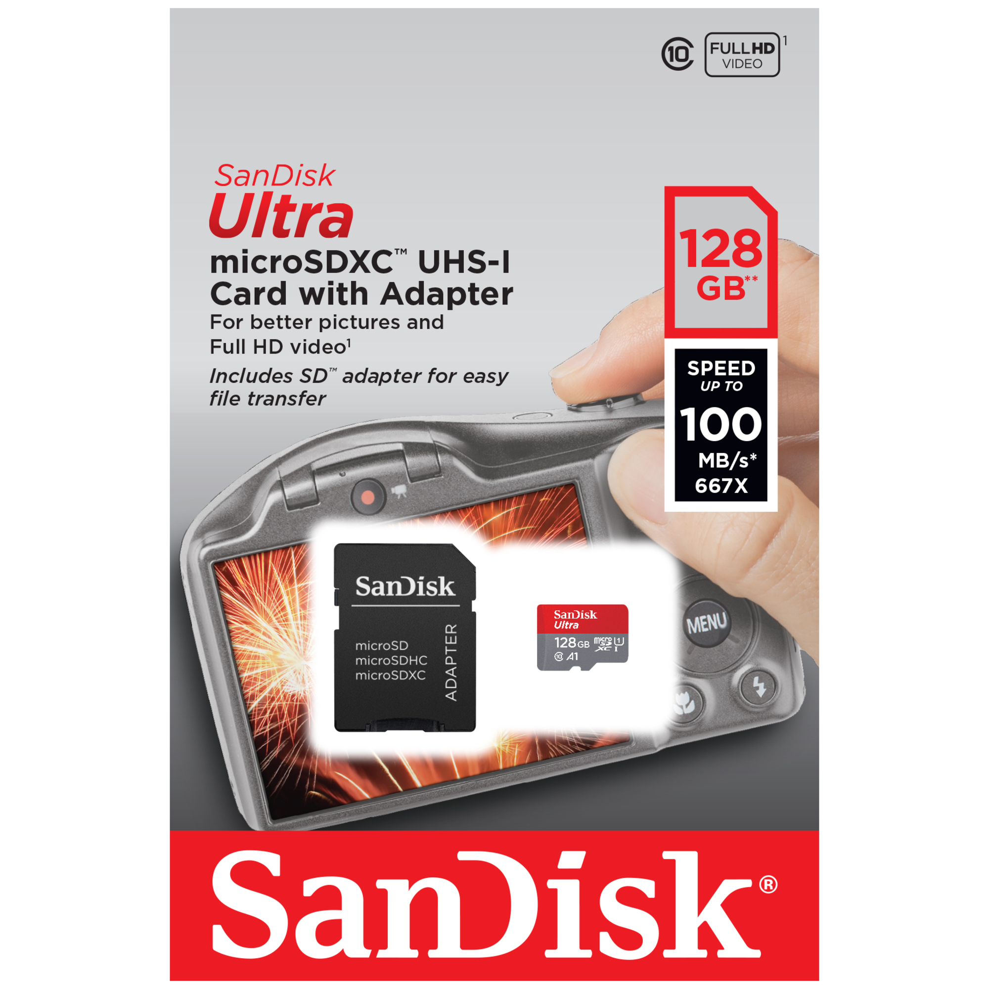 SanDisk Ultra MicroSDXC UHS I Classe 10 100MB/ Neuf - vue 3