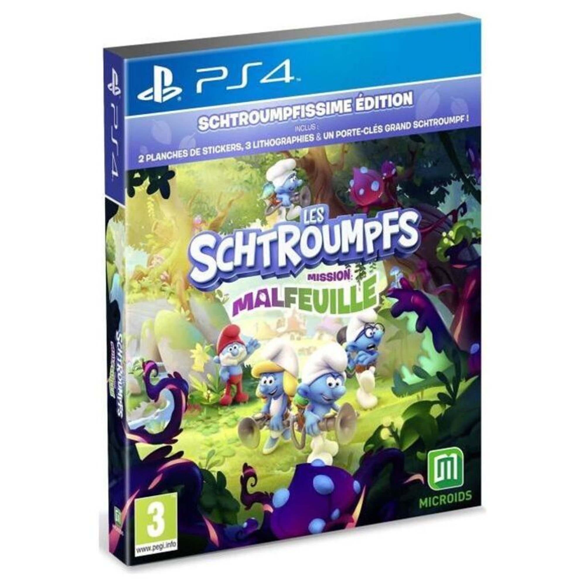 LES SCHTROUMPFS : Mission Malfeuille - Schtroumpfissime Édition Jeu PS4 - Neuf