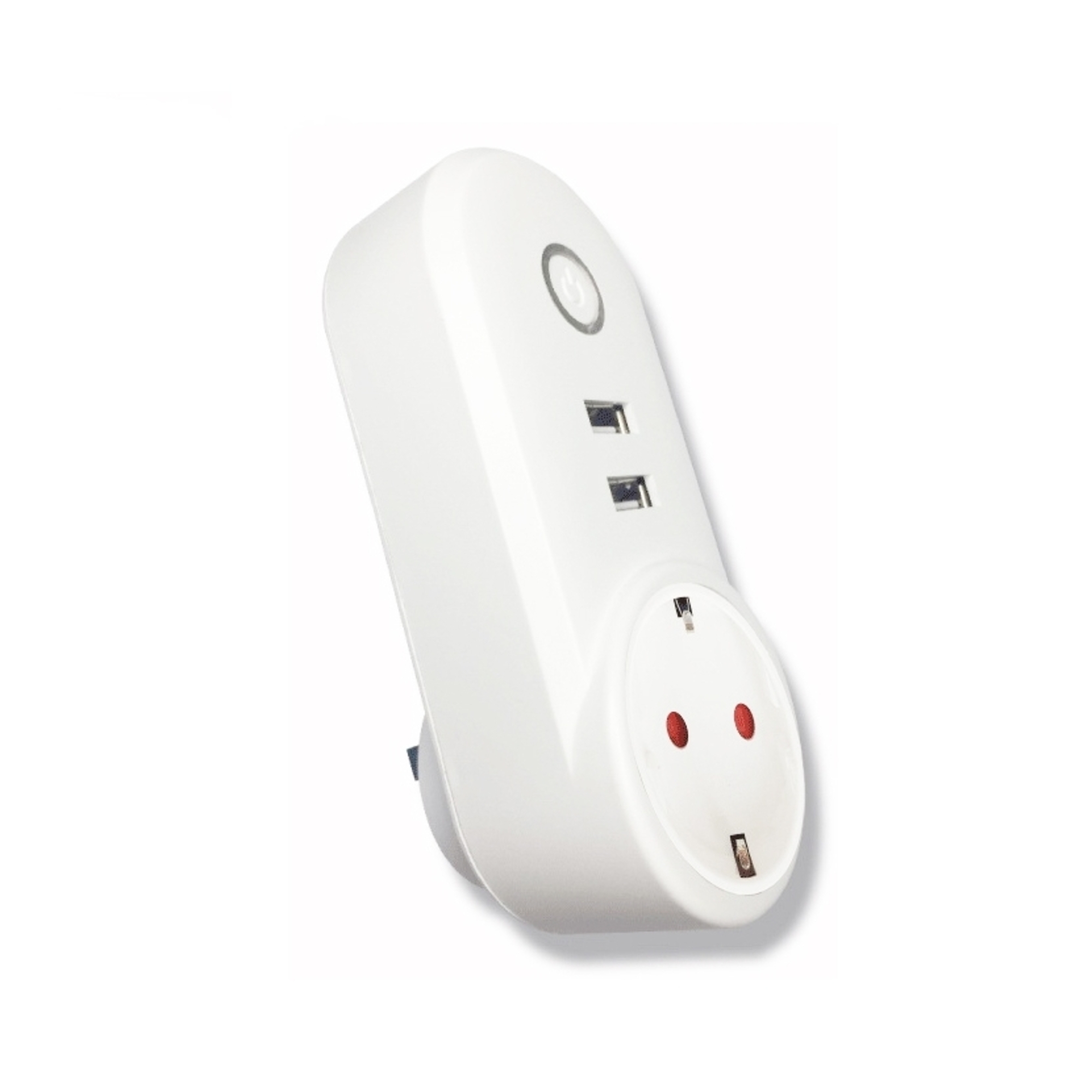 Prise Connectée Compatible Alexa Google Home 2 Ports USB Wifi Adaptée Eu YONIS - Neuf