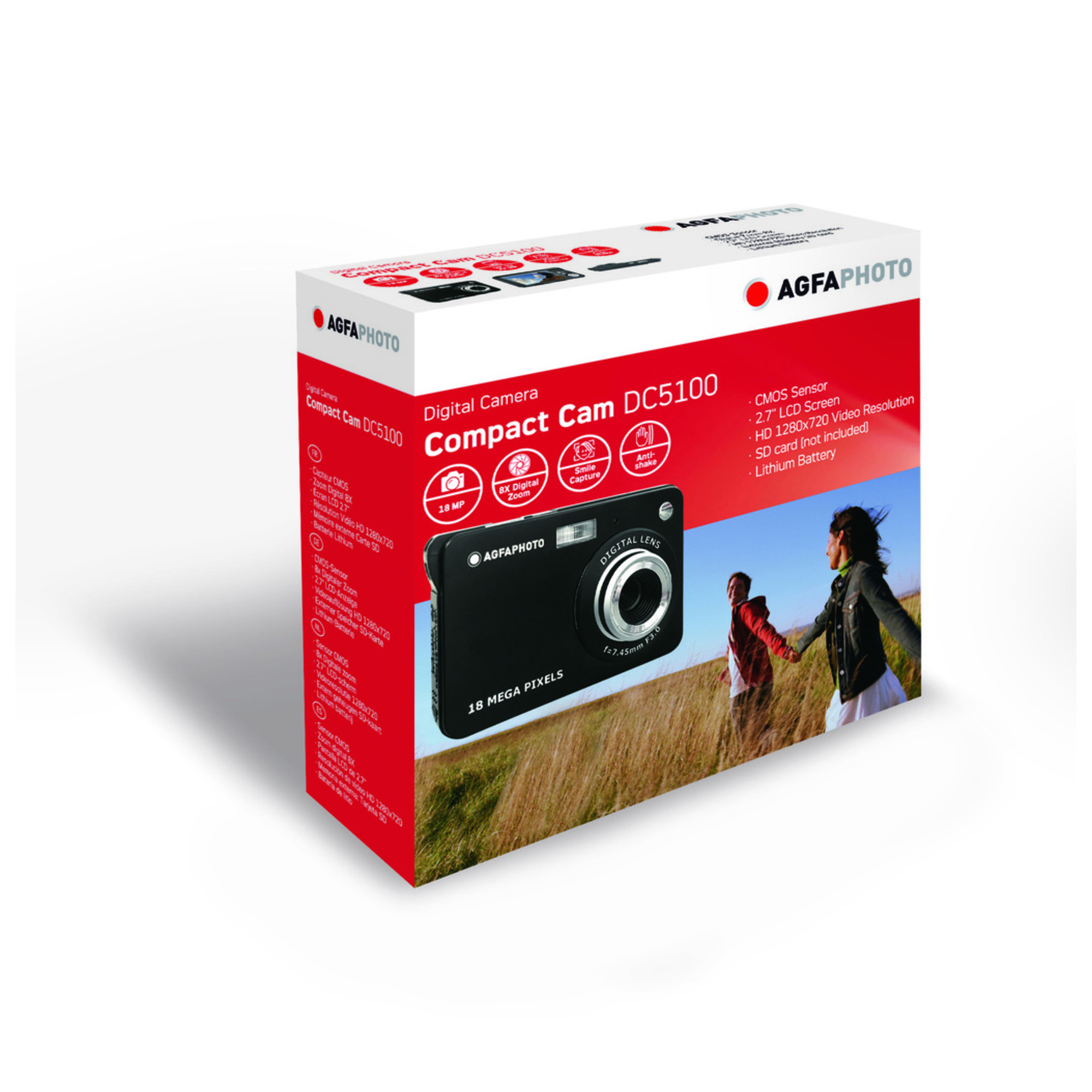 AgfaPhoto Compact DC5100 Appareil photo compact 18 MP CMOS 4896 x 3672 pixels - vue 3