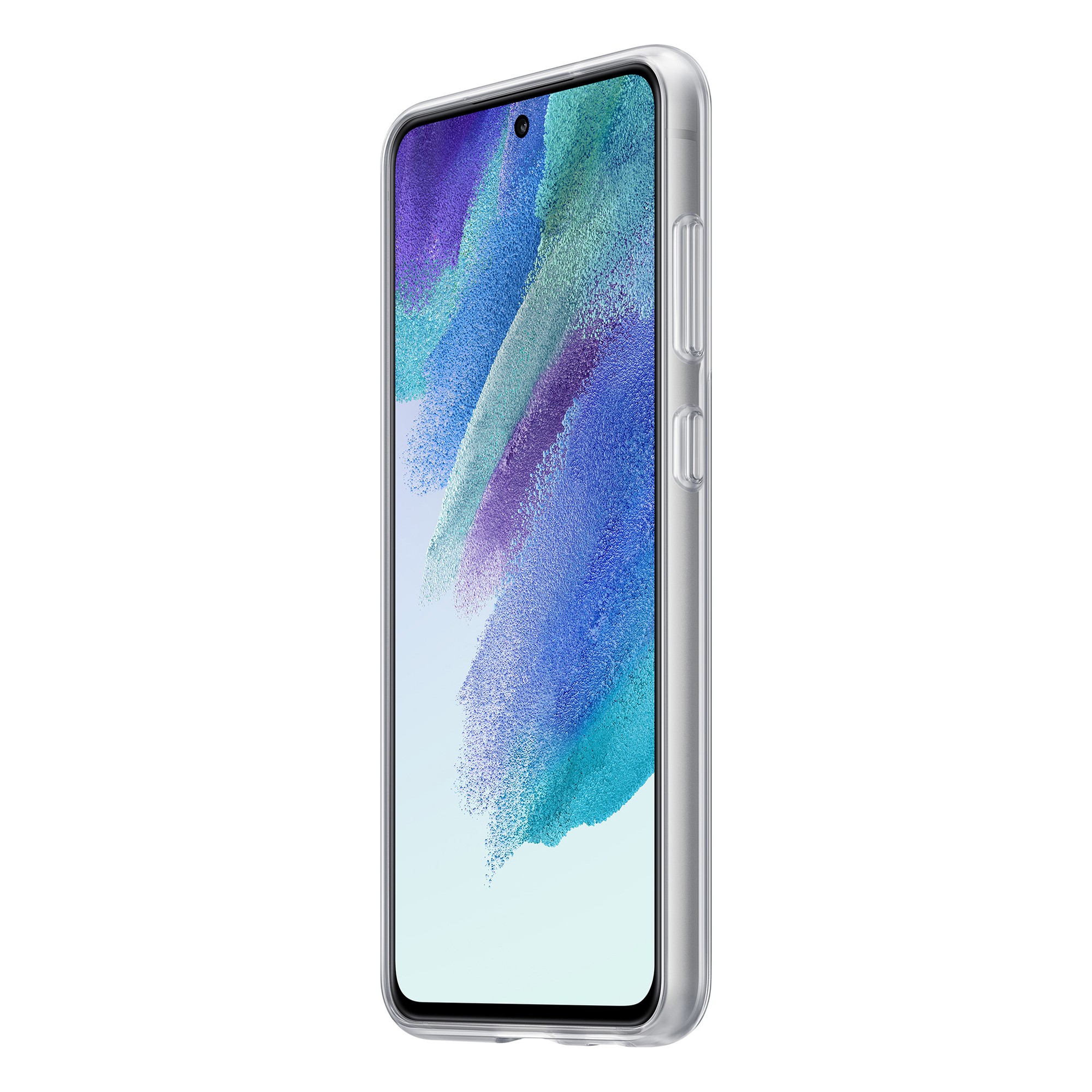 Coque transparente Samsung G S21FE avec lanière avec lanière Blanche Samsung - Neuf