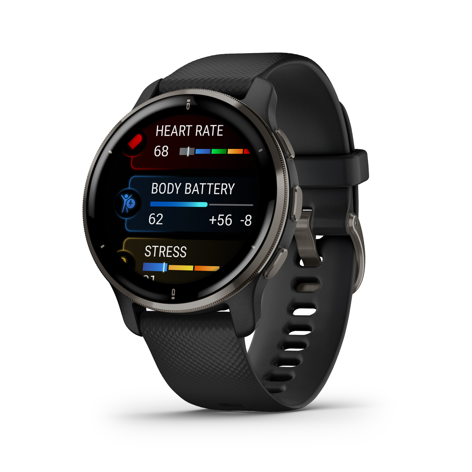 Venu 2 Plus Gps 3,3  (1.3 ) Amoled 43 Mm Noir Gps (Satellite) - Excellent état