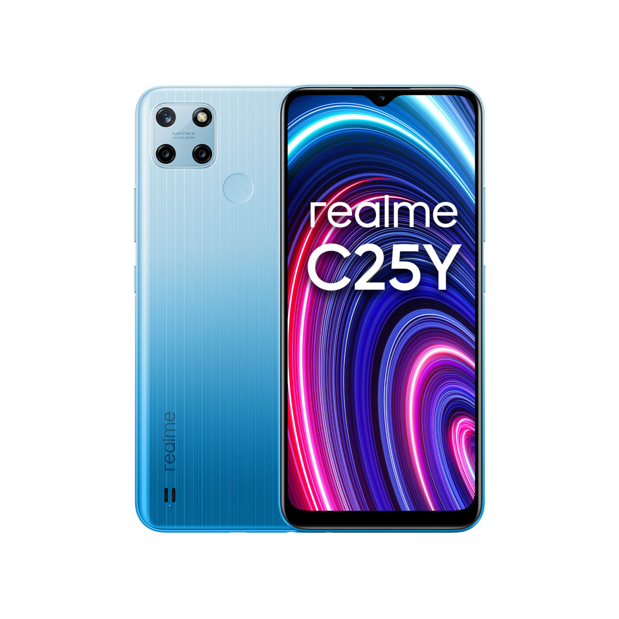 Realme C25Y 128 Go, Bleu, Débloqué - Neuf