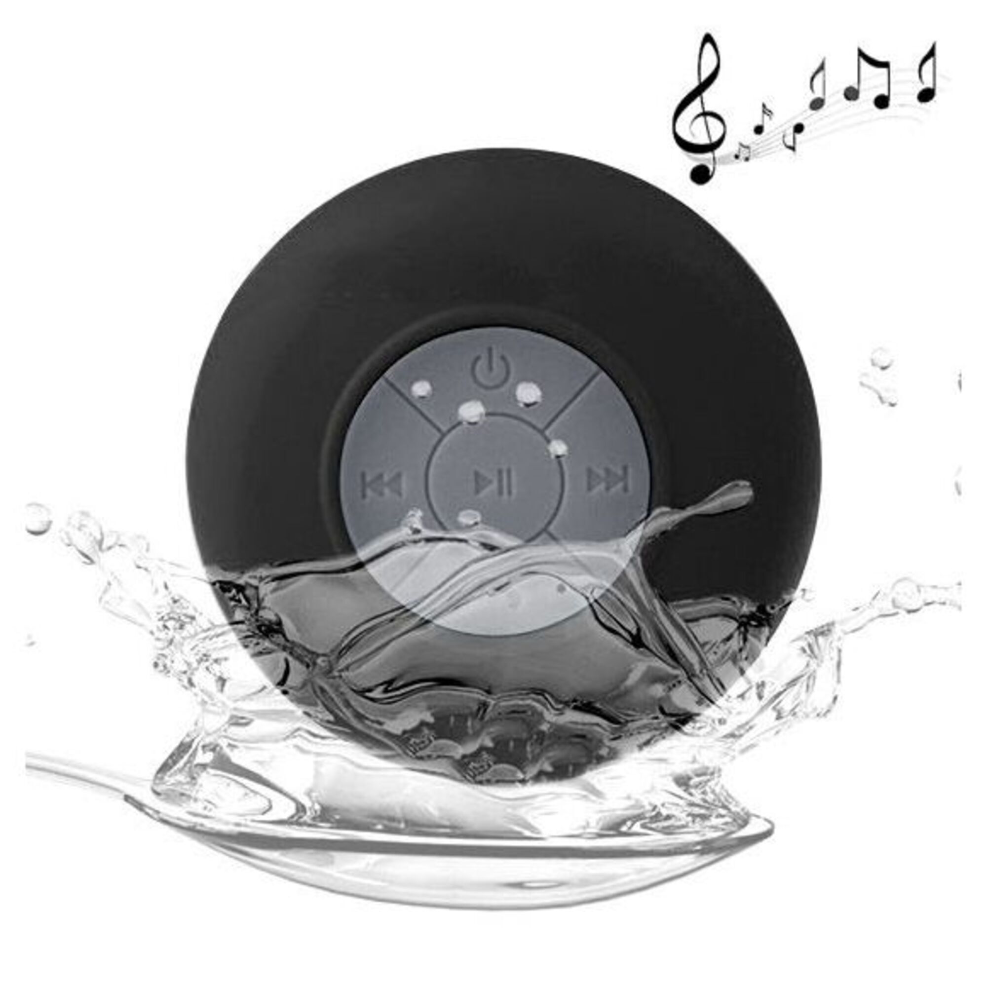 Enceinte Bluetooth Waterproof Kit Mains Libres Iphone Smartphone Tablette Noir YONIS - Neuf