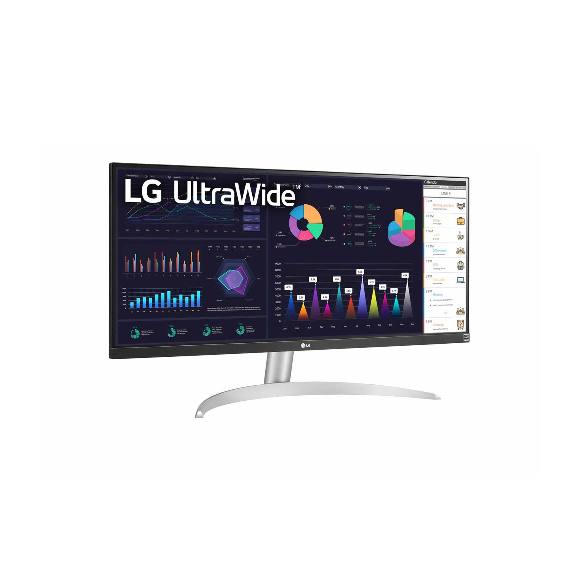 LG 29WQ600-W.AEU écran plat de PC 73,7 cm (29 ) 2560 x 1080 pixels Full HD LCD Dessus de table Blanc - Neuf