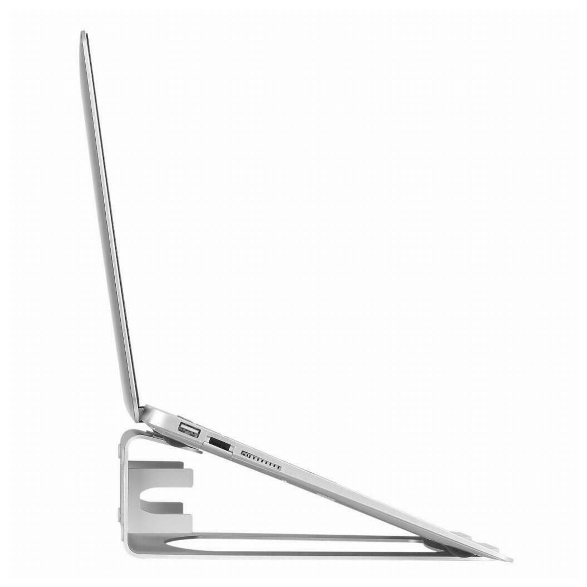 StarTech.com Support Ordinateur Portable - Rehausseur ou Support Ordi 2-en-1 - Idéal pour Ultrabooks & MacBook Pro/Air jusqu'à 15  - Support Portable Ergonomique Inclinable Bureau - Argenté, Aluminum - Neuf