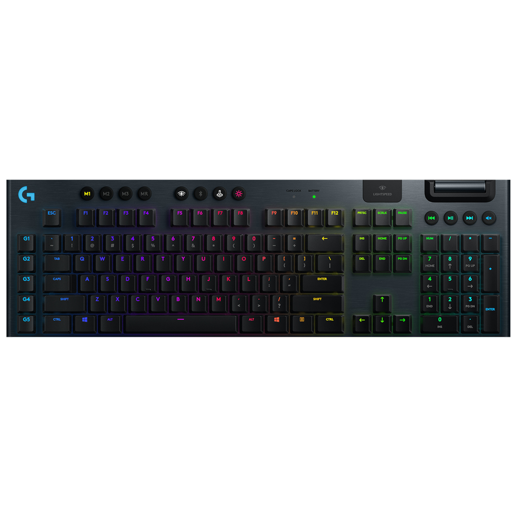 Logitech G G915 clavier RF sans fil + Bluetooth AZERTY Français Charbon - Neuf