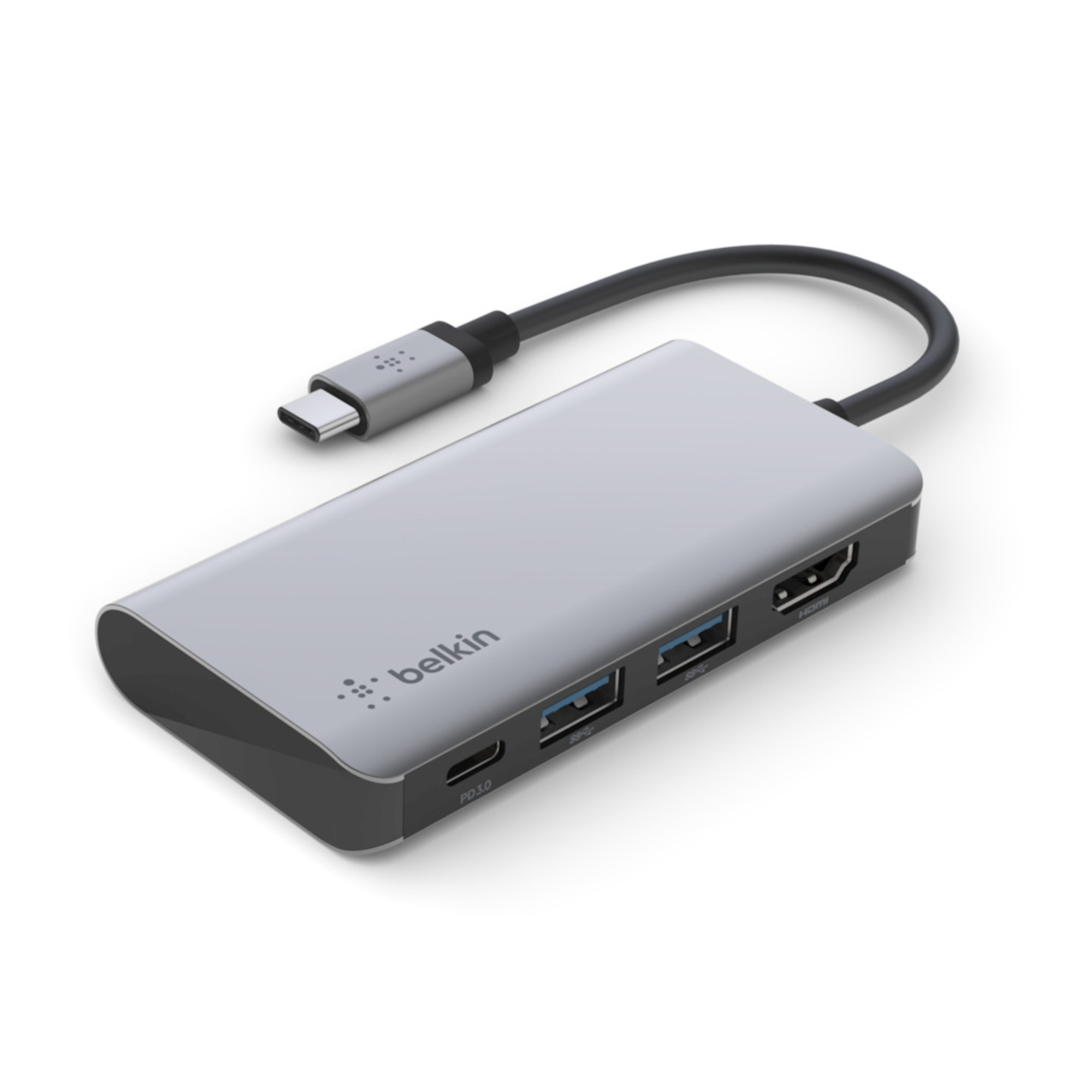 Belkin AVC006btSGY USB 3.2 Gen 1 (3.1 Gen 1) Type-C Argent - Neuf