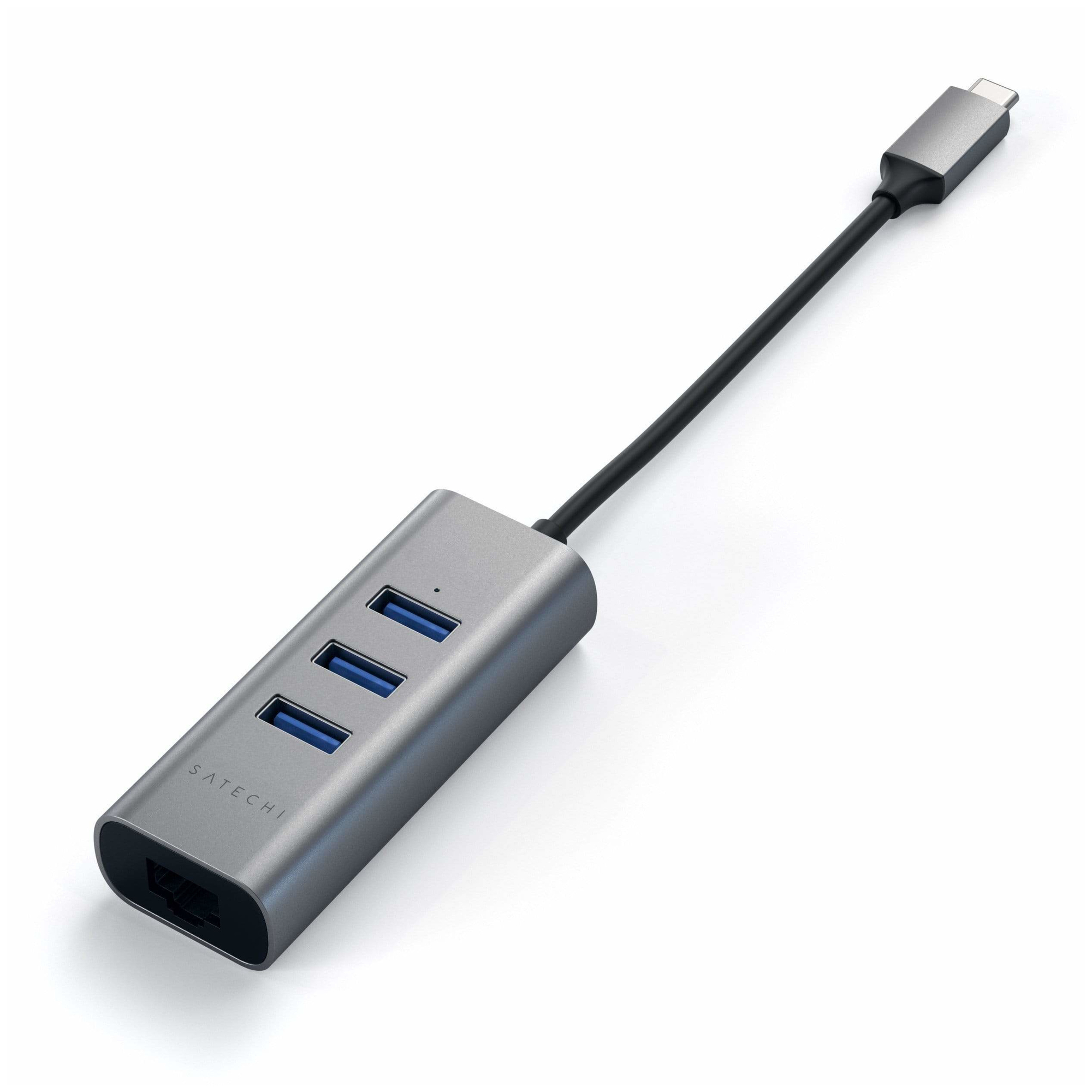 SATECHI Hub USB C 2 en 1 avec 3 Ports USB 3.0 + Ethernet - vue 3