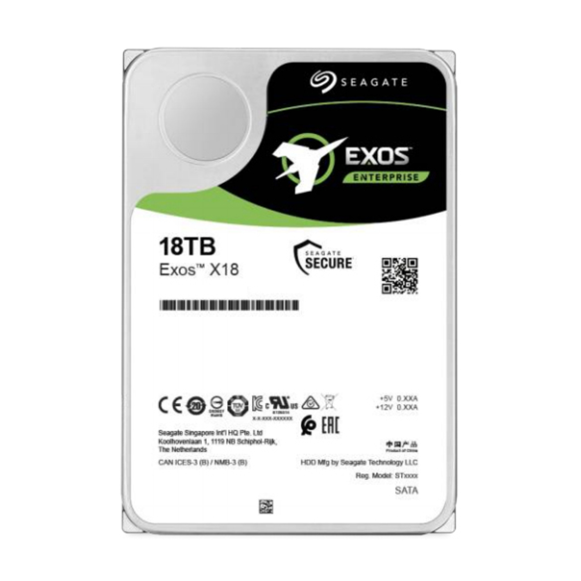 Seagate Enterprise St18000Nm004J Disque Dur 18 To 7200 Tr/Min 256 Mo 3.5 Sas