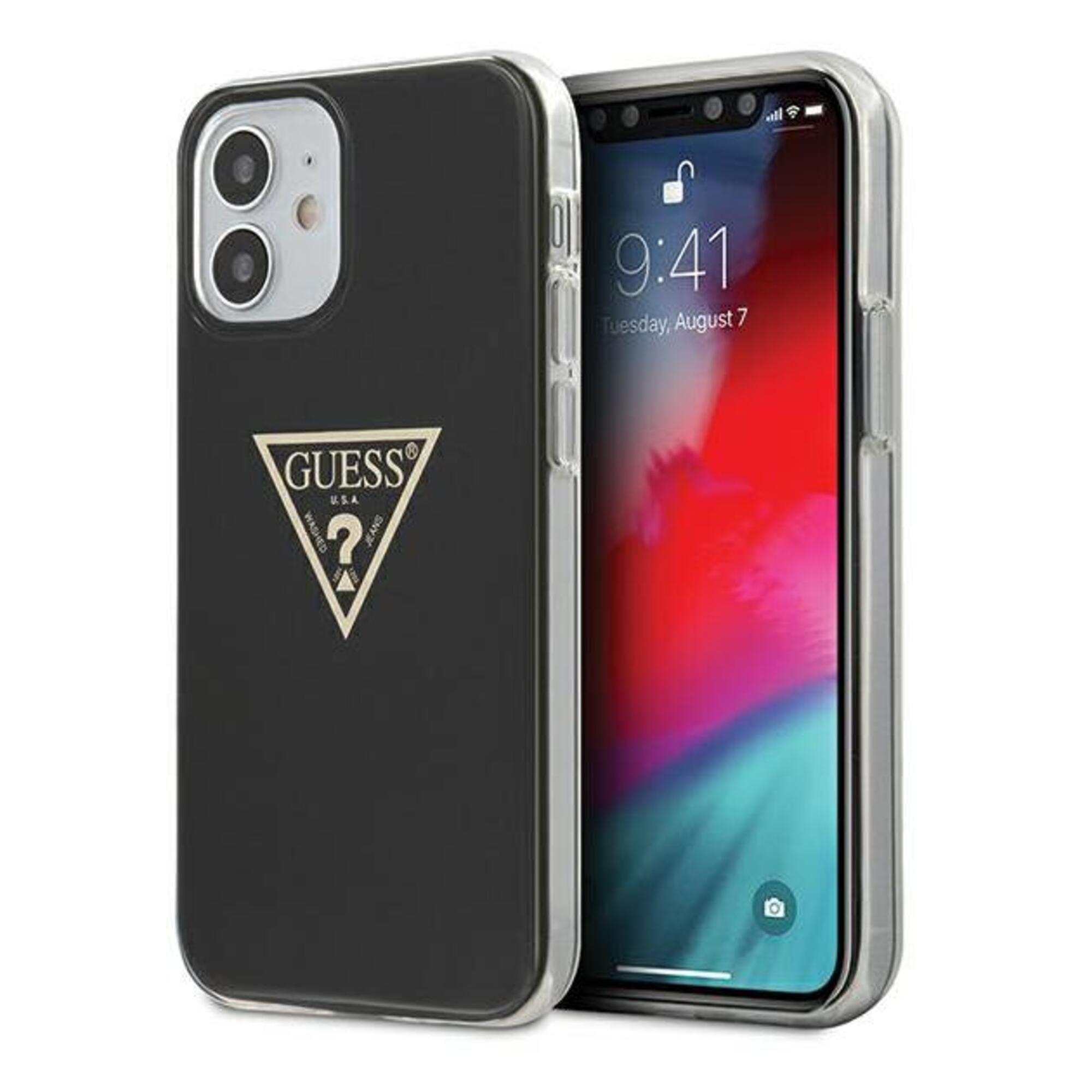 Guess GUHCP12SPCUMPTBK Metallic Collection Coque de Protection pour iPhone 12 Mini 54 - 94706 - vue 1