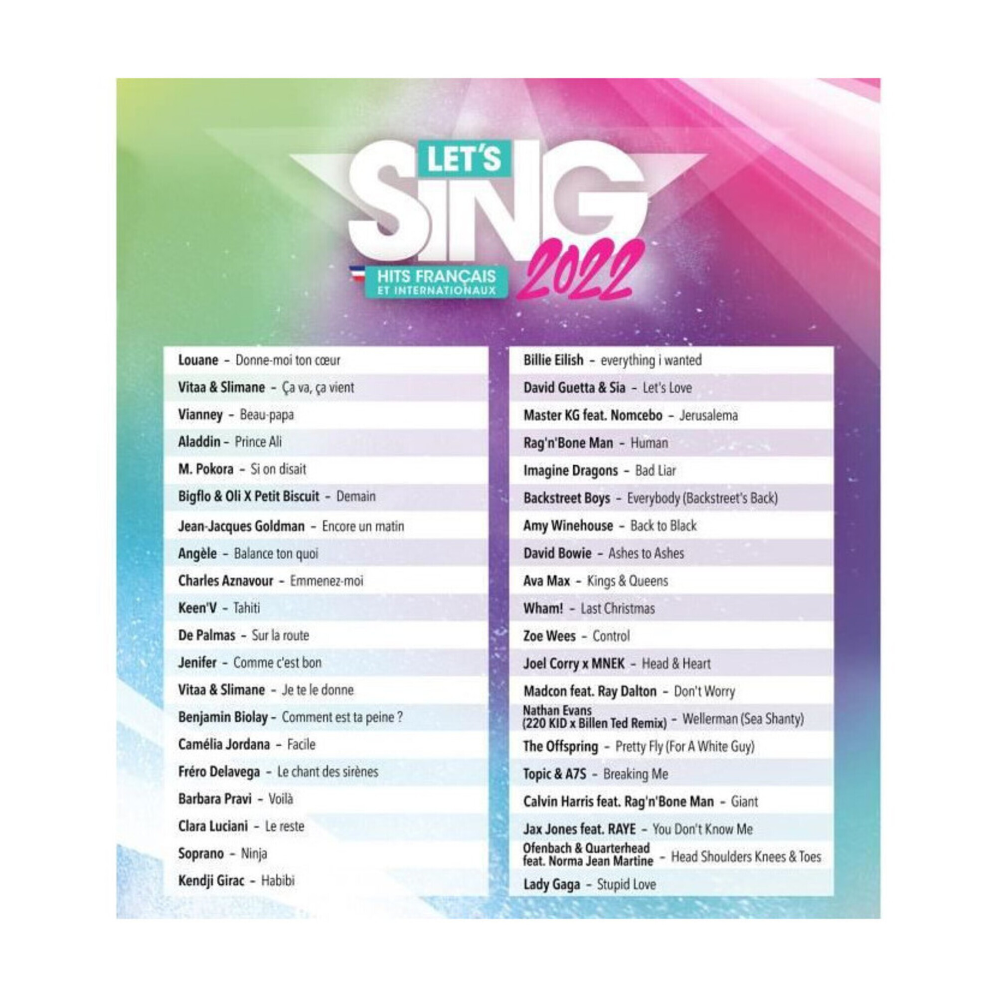 Let's Sing 2022 - Solo Jeu Xbox Series X - Neuf